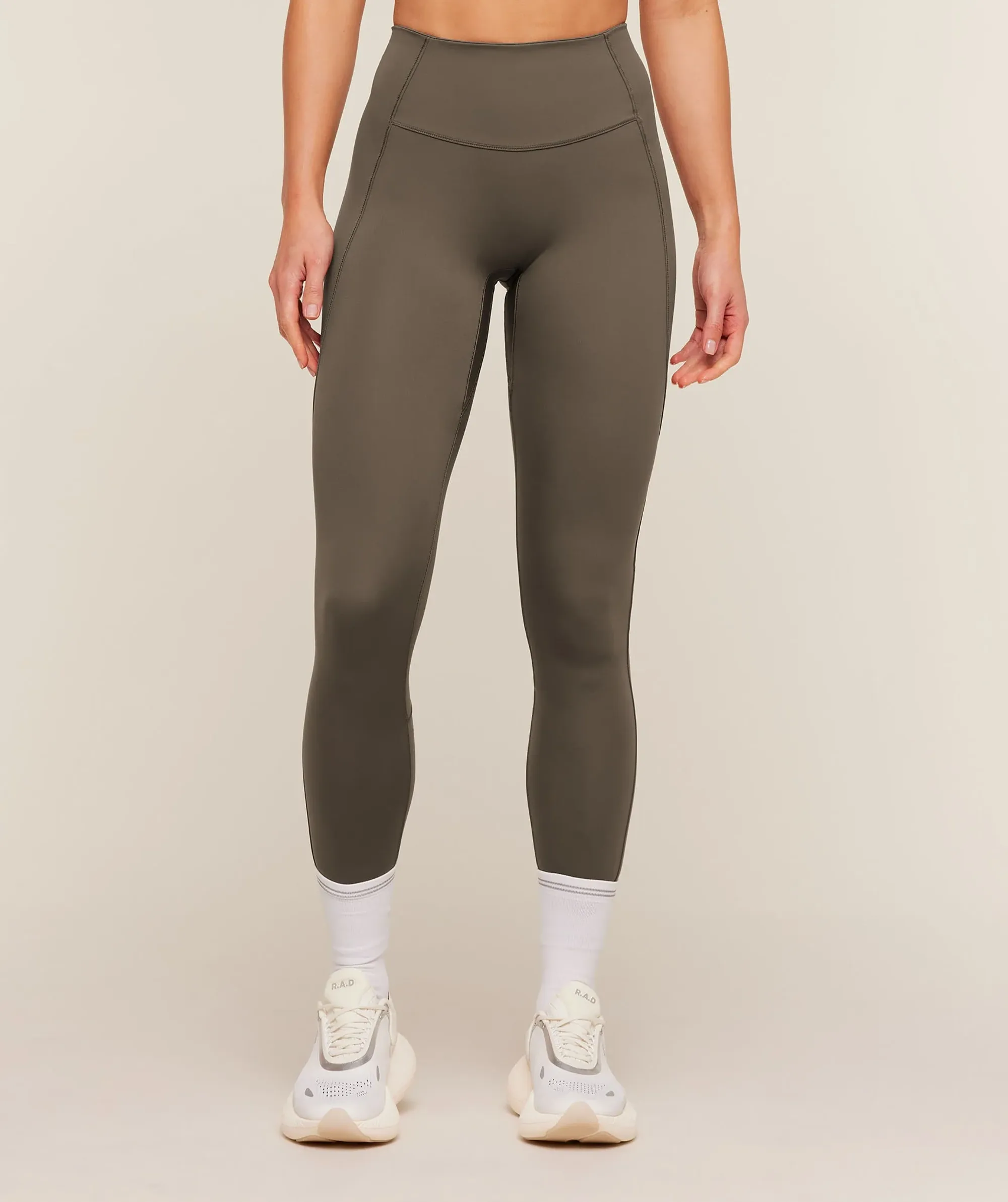 Gymshark Running Elite Leggings - Camo Brown
