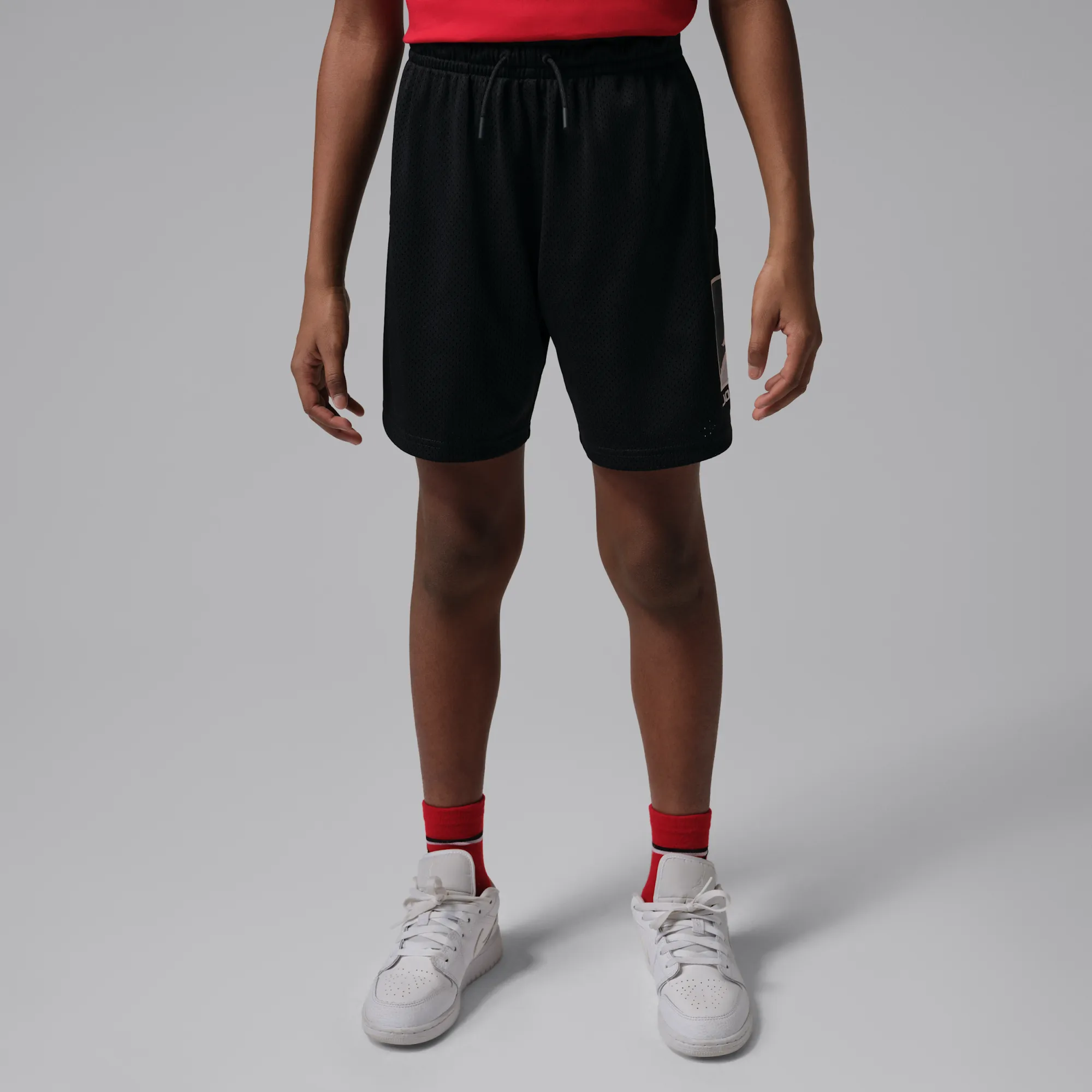 Nike Jordan Older Kids' Brooklyn Baseline Mesh Shorts - Black