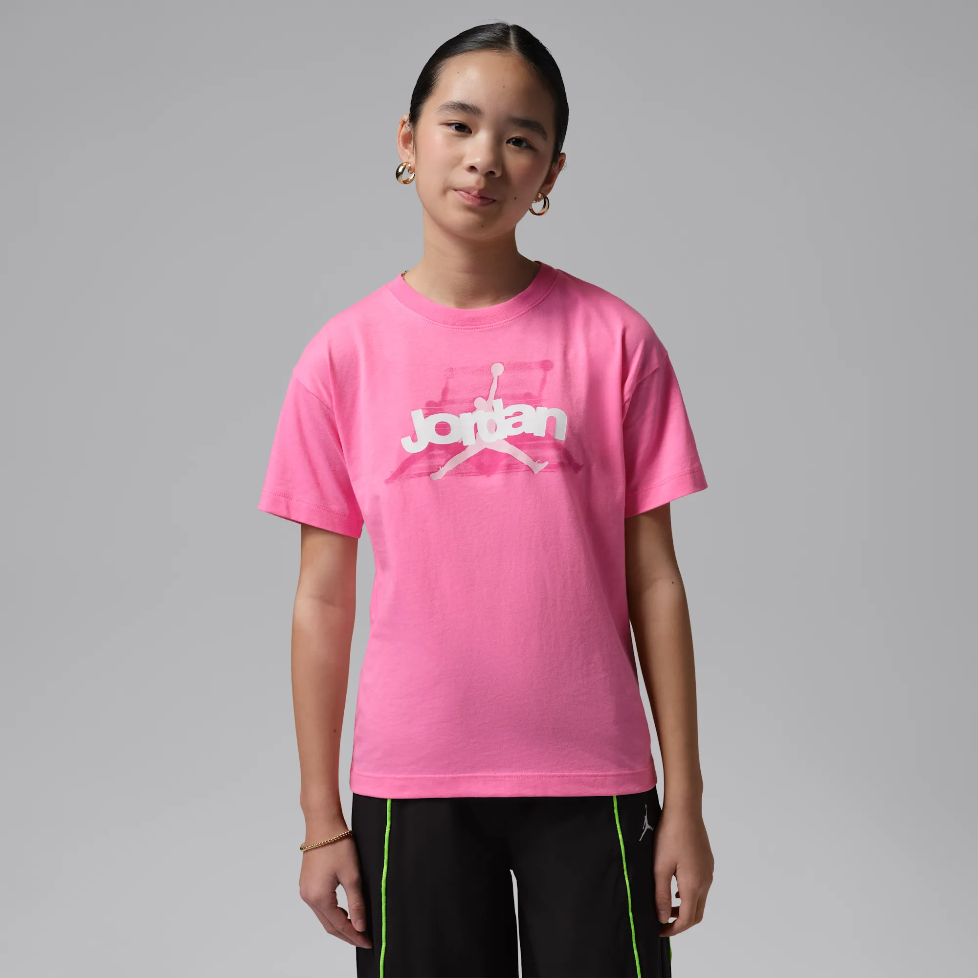 Nike Jordan Older Kids' Bow T-Shirt - Pink