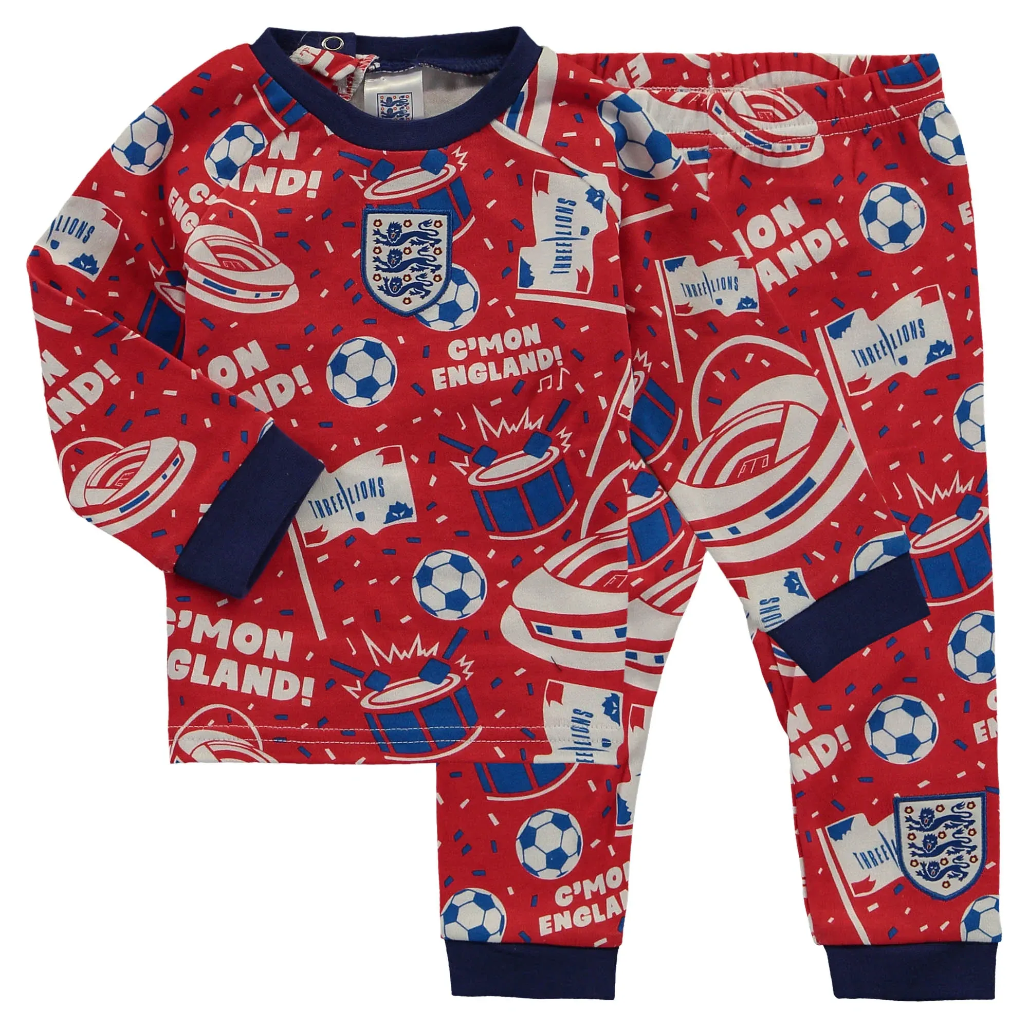 England C'Mon PJ Set - Red - Baby