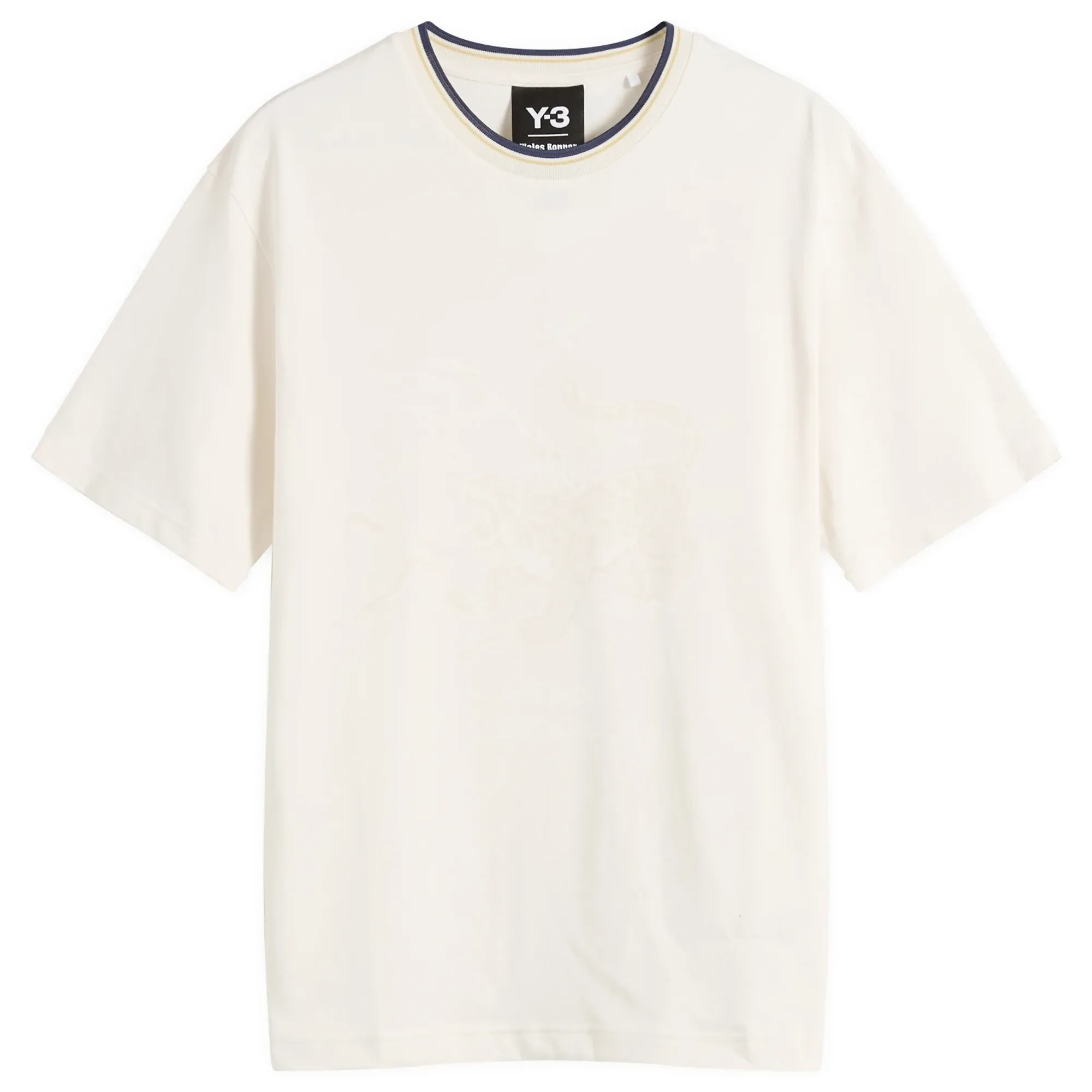 Adidas Men's Y3 x Wales Bonner Graphic T-Shirt Chalk White