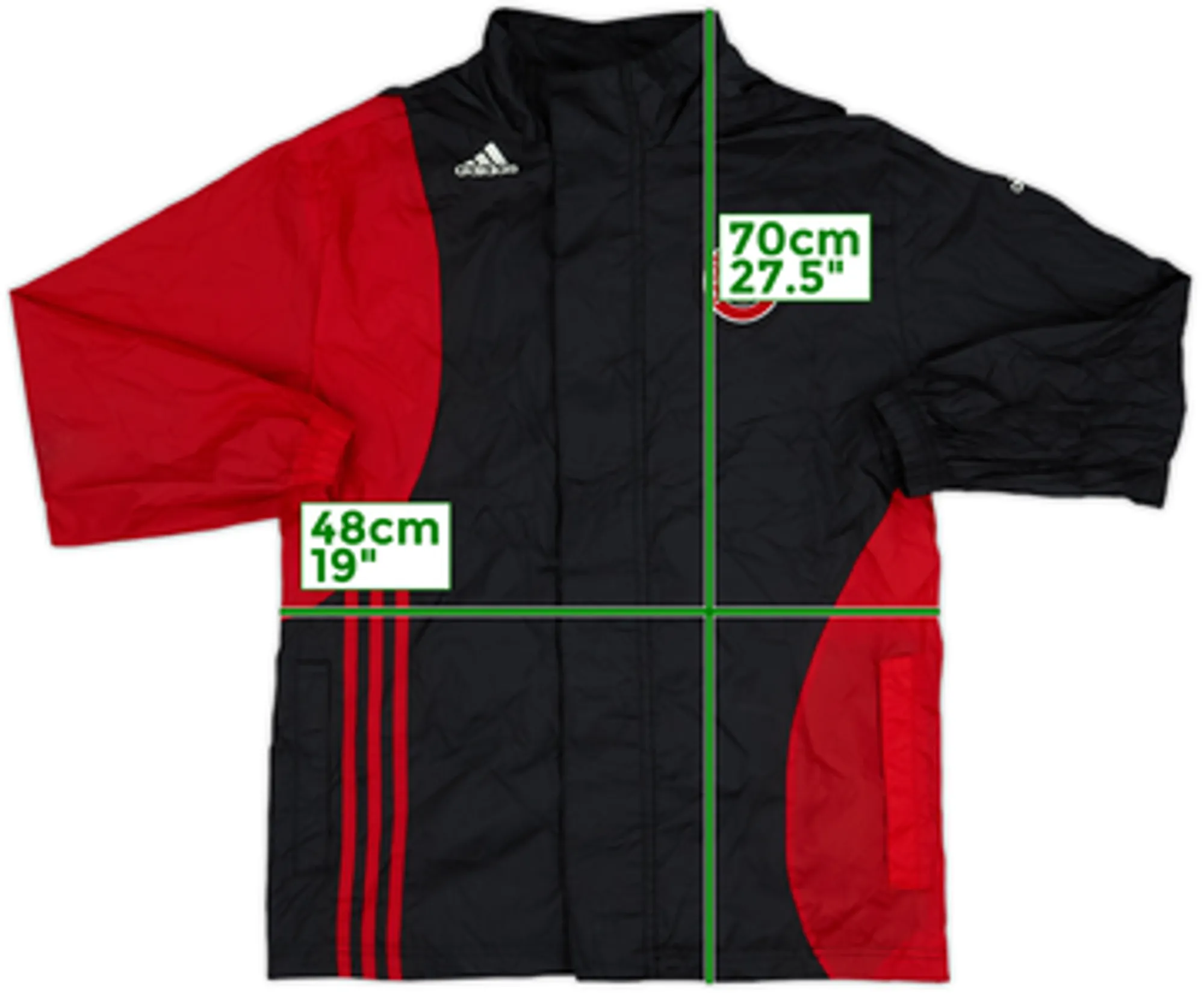 2008-09 AC Milan Academy adidas Rain Coat - 8/10 - (M.Boys)