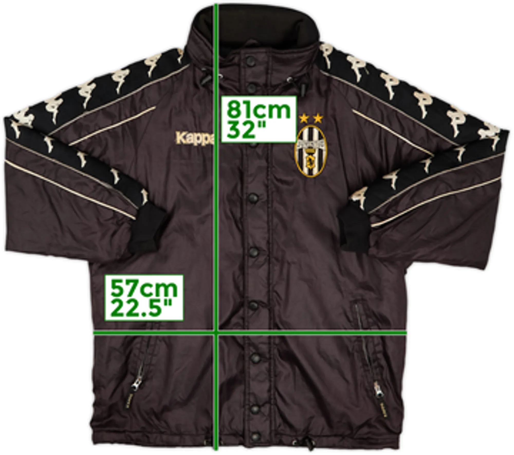 1999-00 Juventus Kappa Padded Bench Coat - 5/10 - (S)