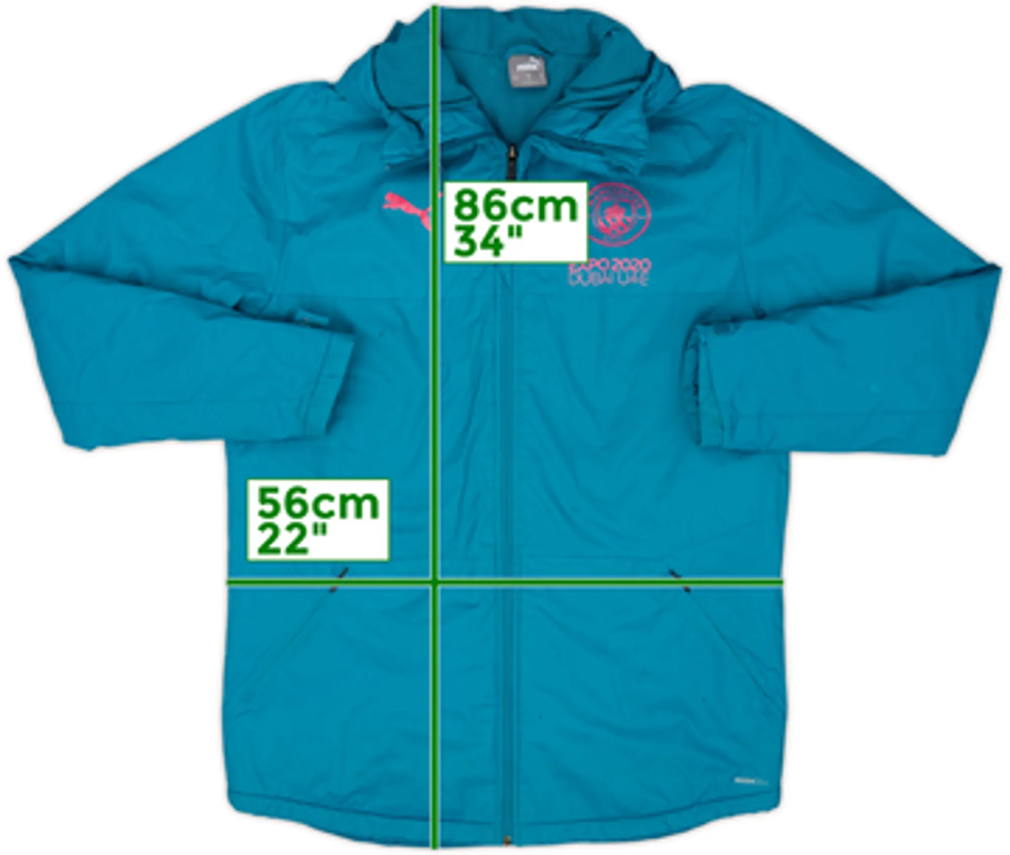 2021-22 Manchester City Puma Padded Bench Coat - 5/10 - (M)