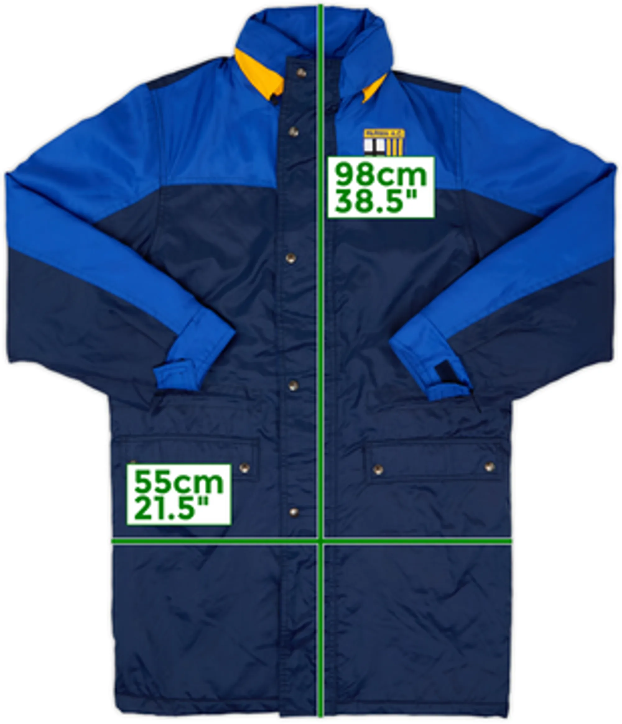 1998-99 Parma Lotto Padded Bench Coat - 10/10 - (XL.Boys)