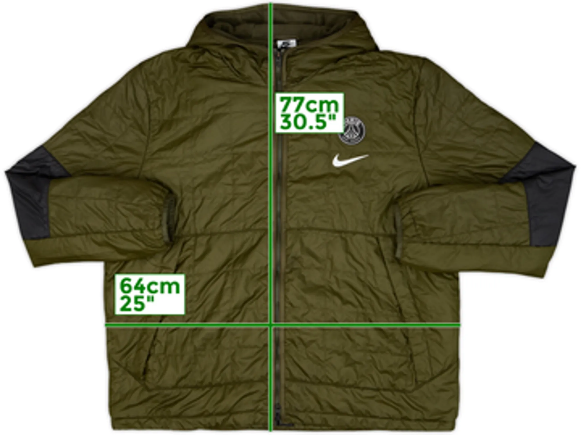 2022-23 Paris Saint-Germain Nike Padded Bench Coat - 8/10 - (XL)