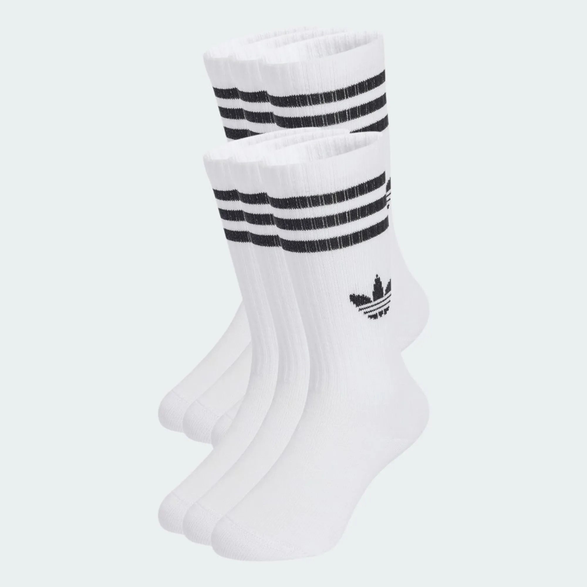adidas 3-Stripes Crew Socks 6 Pairs Kids