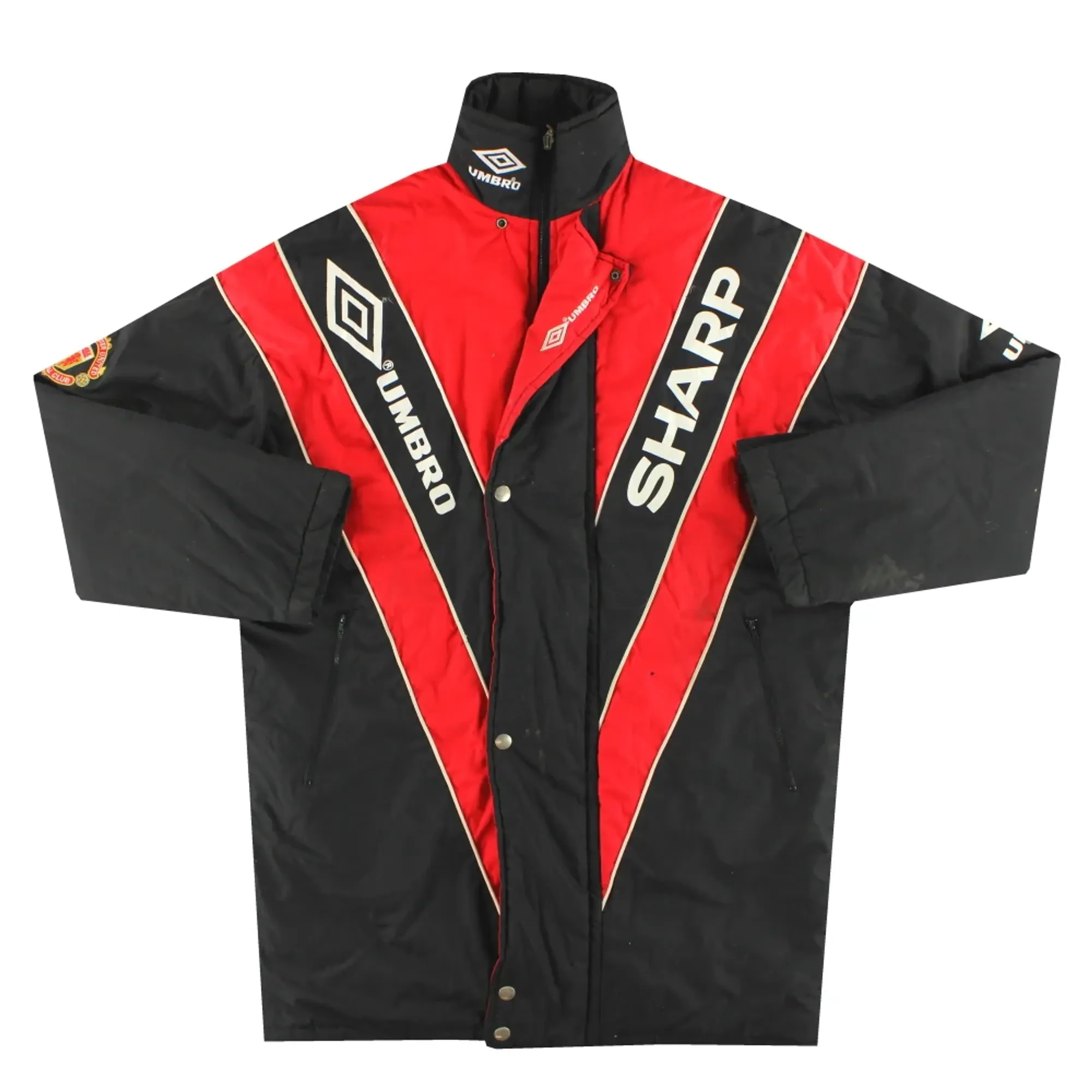 1992-93 Manchester United Umbro Bench Coat L - Manchester United / Excellent 