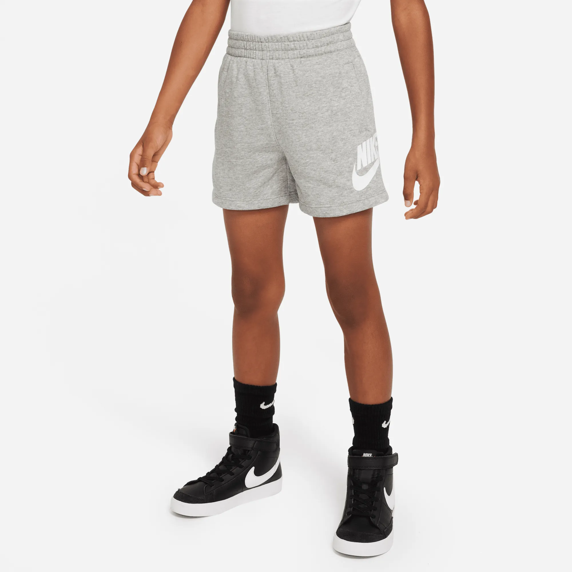 Nike Club French Terry Shorts Younger Kids' Shorts - Grey