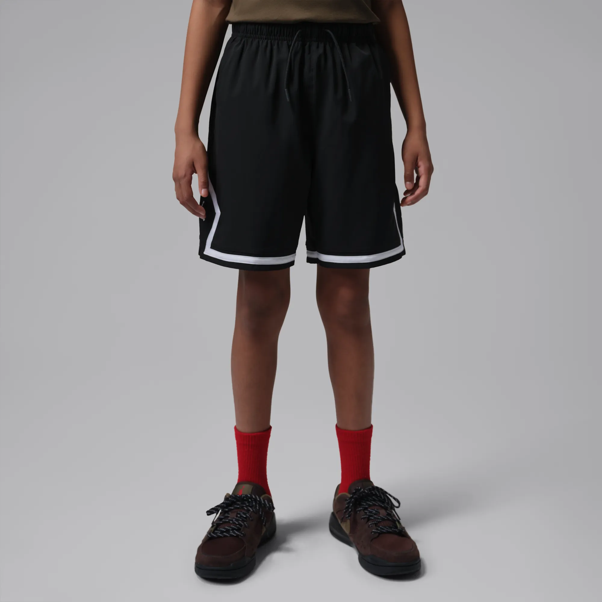Nike Jordan Older Kids' Dri-FIT Diamond Woven Shorts - Black