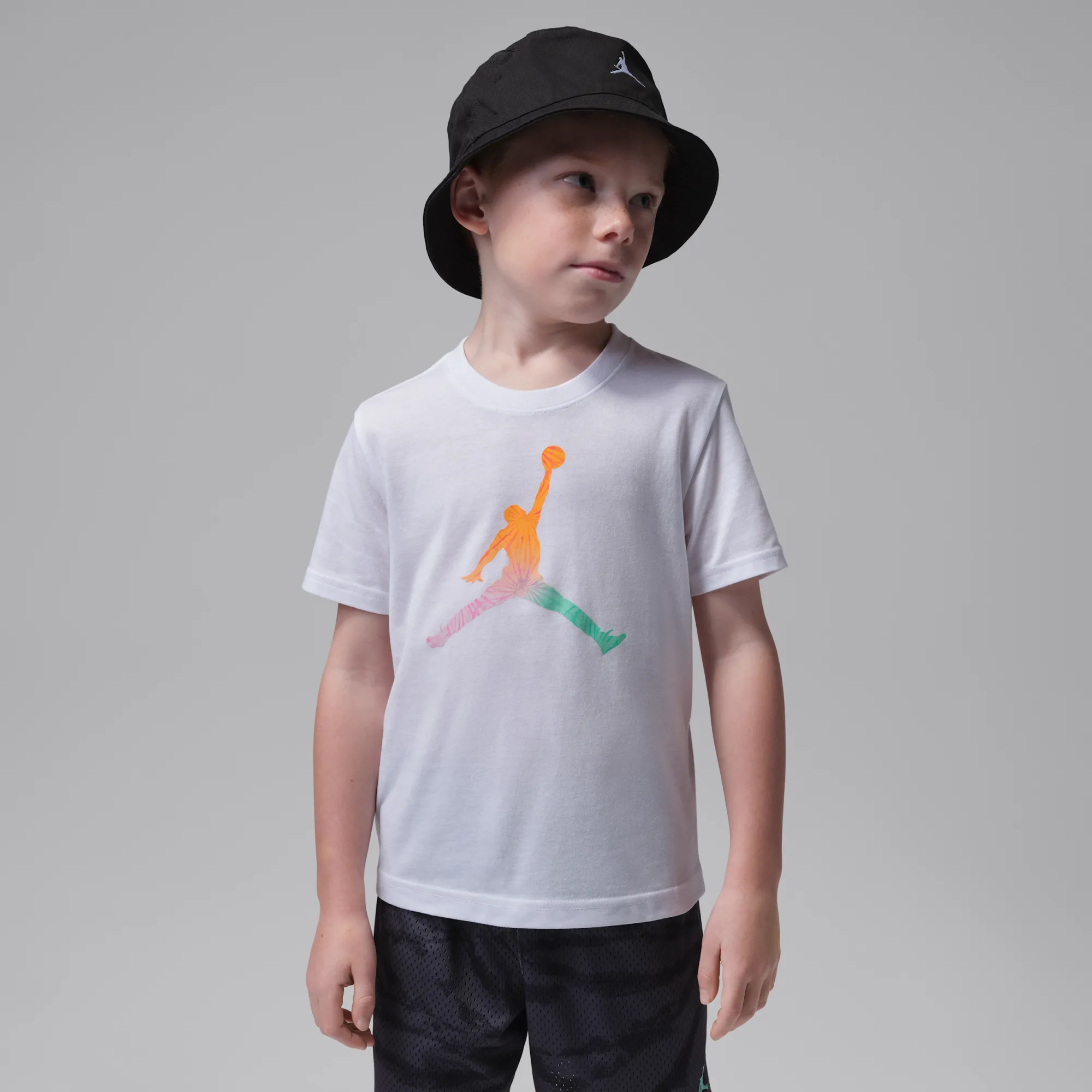 Nike Jordan Younger Kids' Tie Dye Jumpman T-Shirt - White