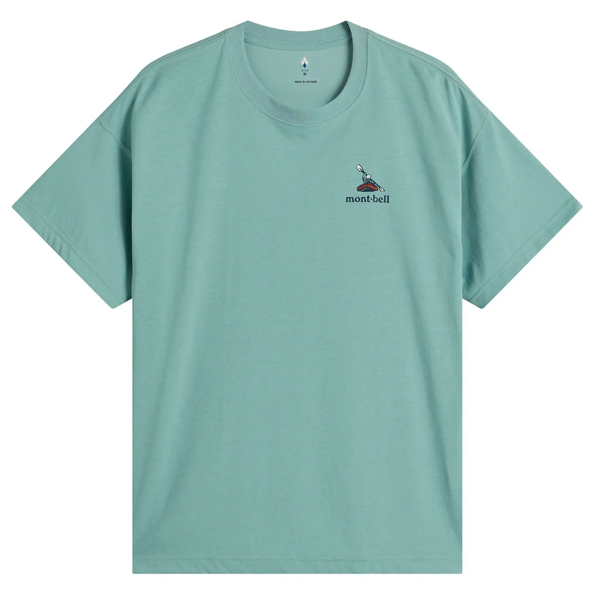 Montbell Men's Wickron River Trip T-Shirt Light Blue