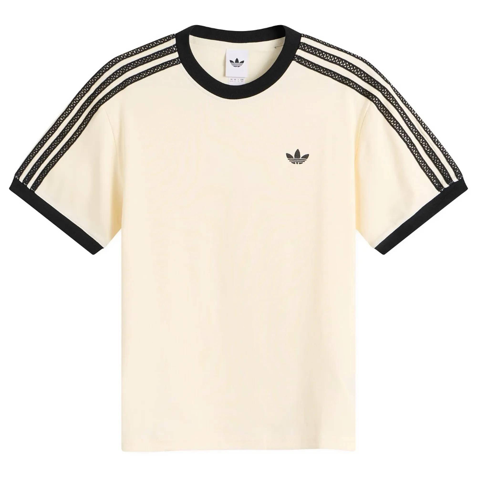 Adidas Women's 3 Stripes Tee Cream White