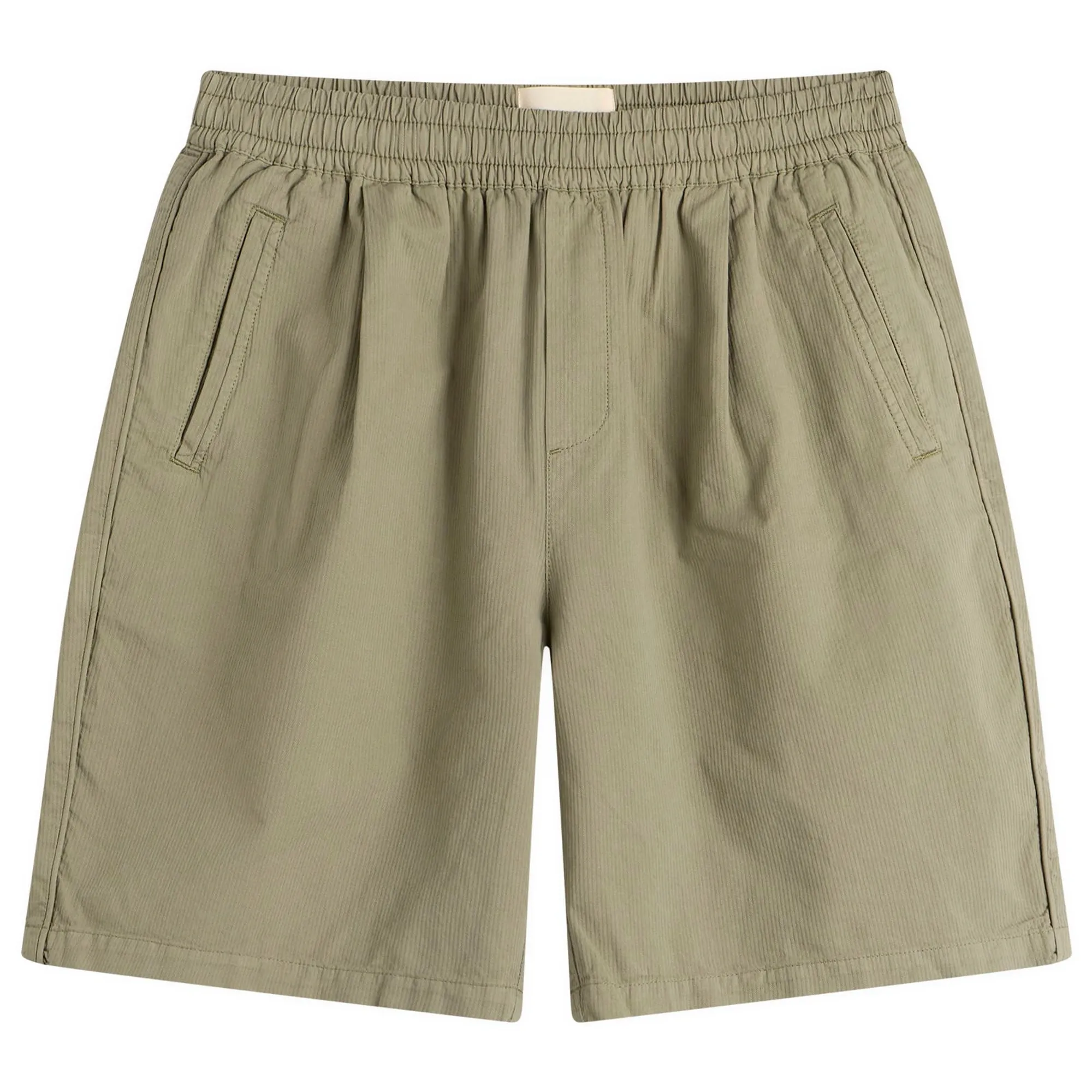 Folk Men's Relaxed Assembly Shorts Light Sage Mini Stripe