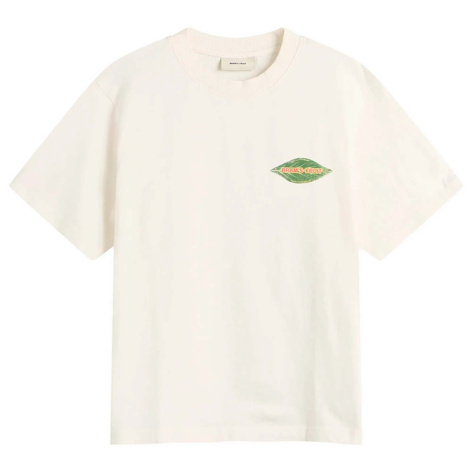 Bram's Fruit Men's Distressed Leaf T-Shirt Off White