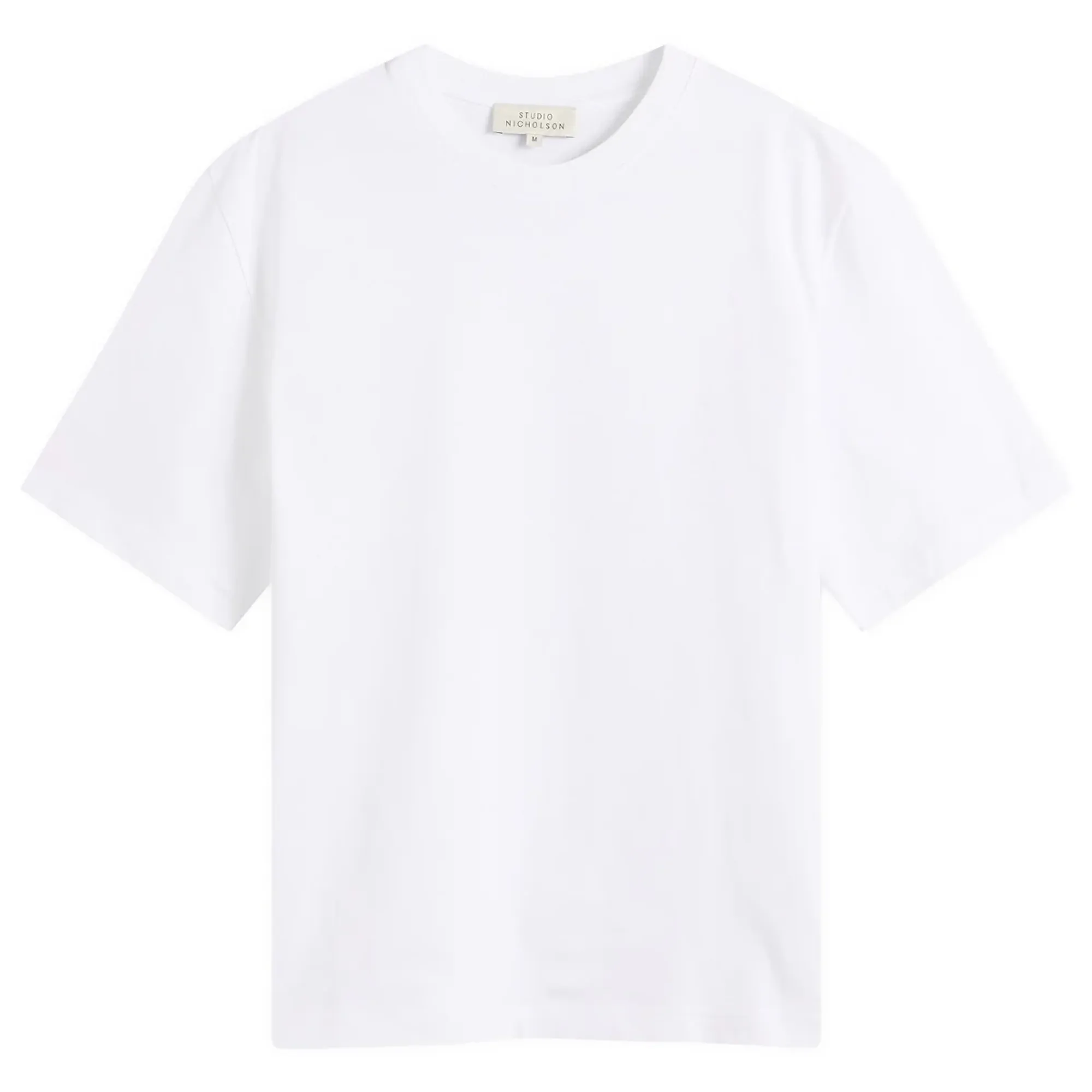 Studio Nicholson Men's Lay Boxy Fit T-Shirt Optic White