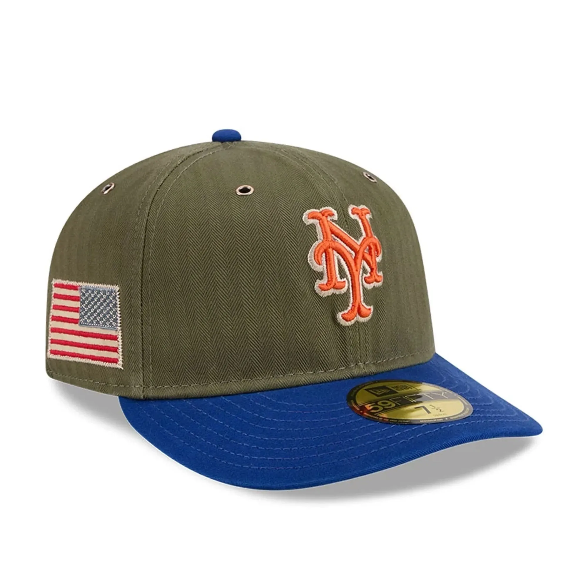 New York Mets MLB American Herringbone Green 59FIFTY Fitted Cap New Era Cap adult unisex