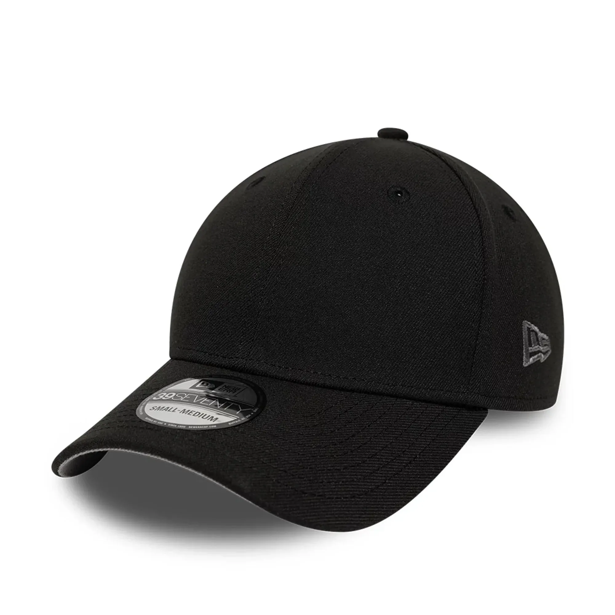 New Era Mono Black 39SEVENTY Stretch Fit Cap adult unisex