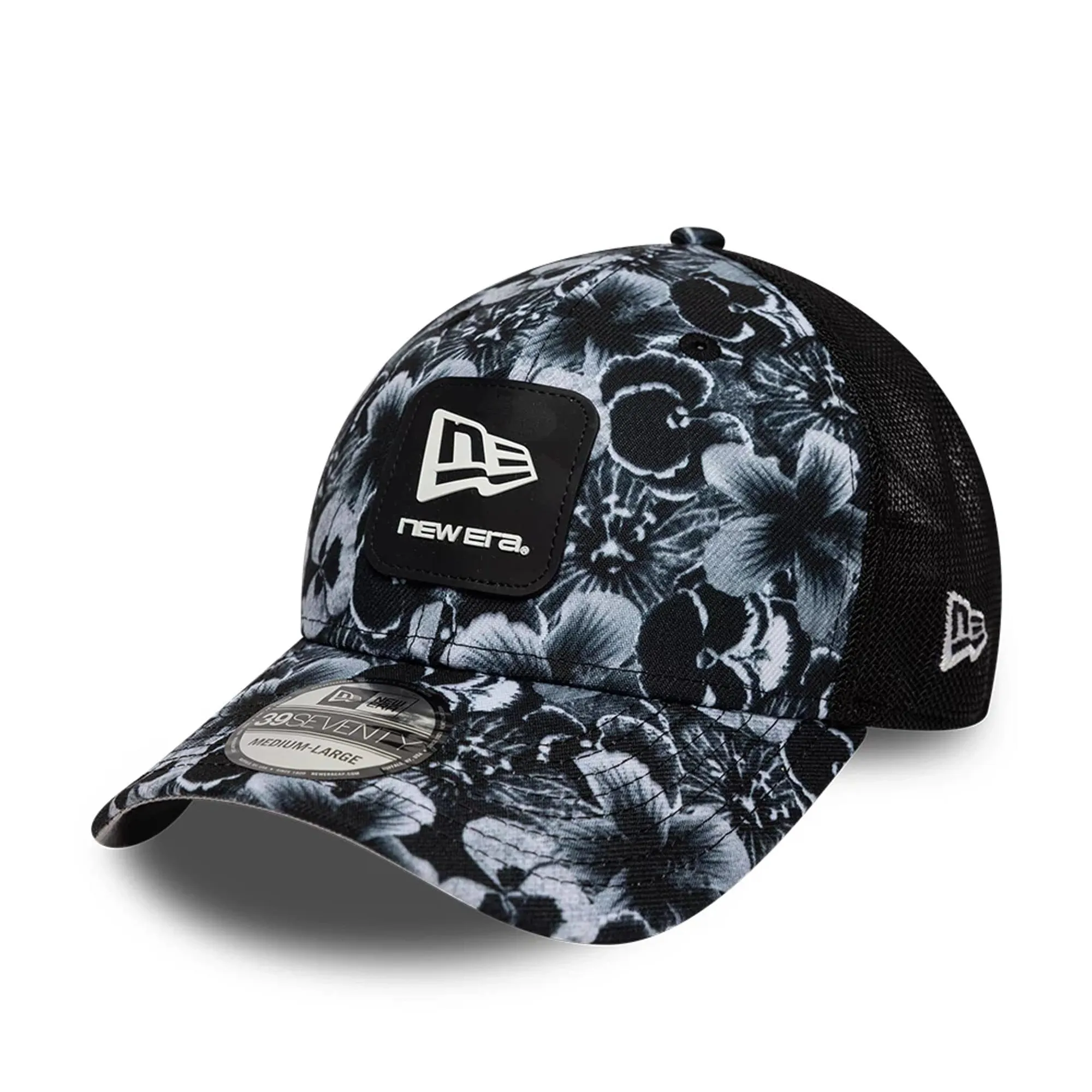 New Era Floral Black 39SEVENTY Stretch Fit Cap adult unisex