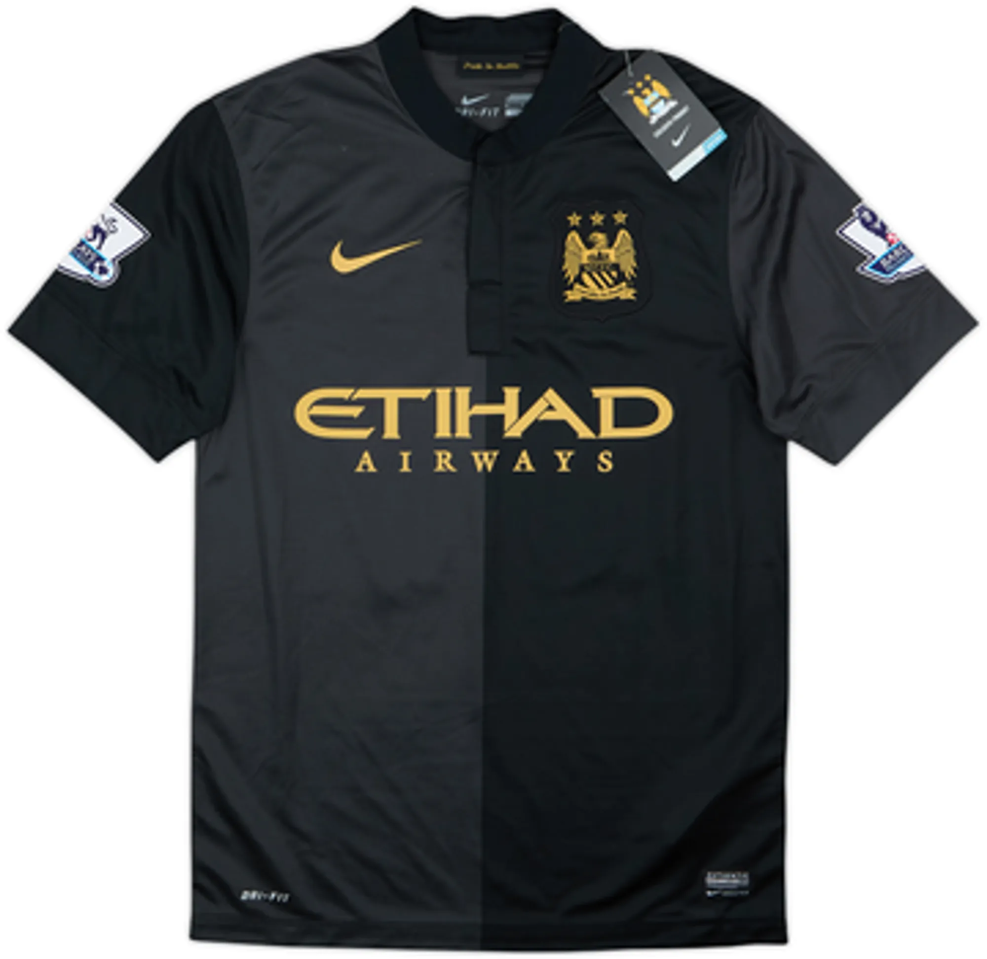 2013-14 Manchester City Away Shirt Kun Aguero #16 (S)
