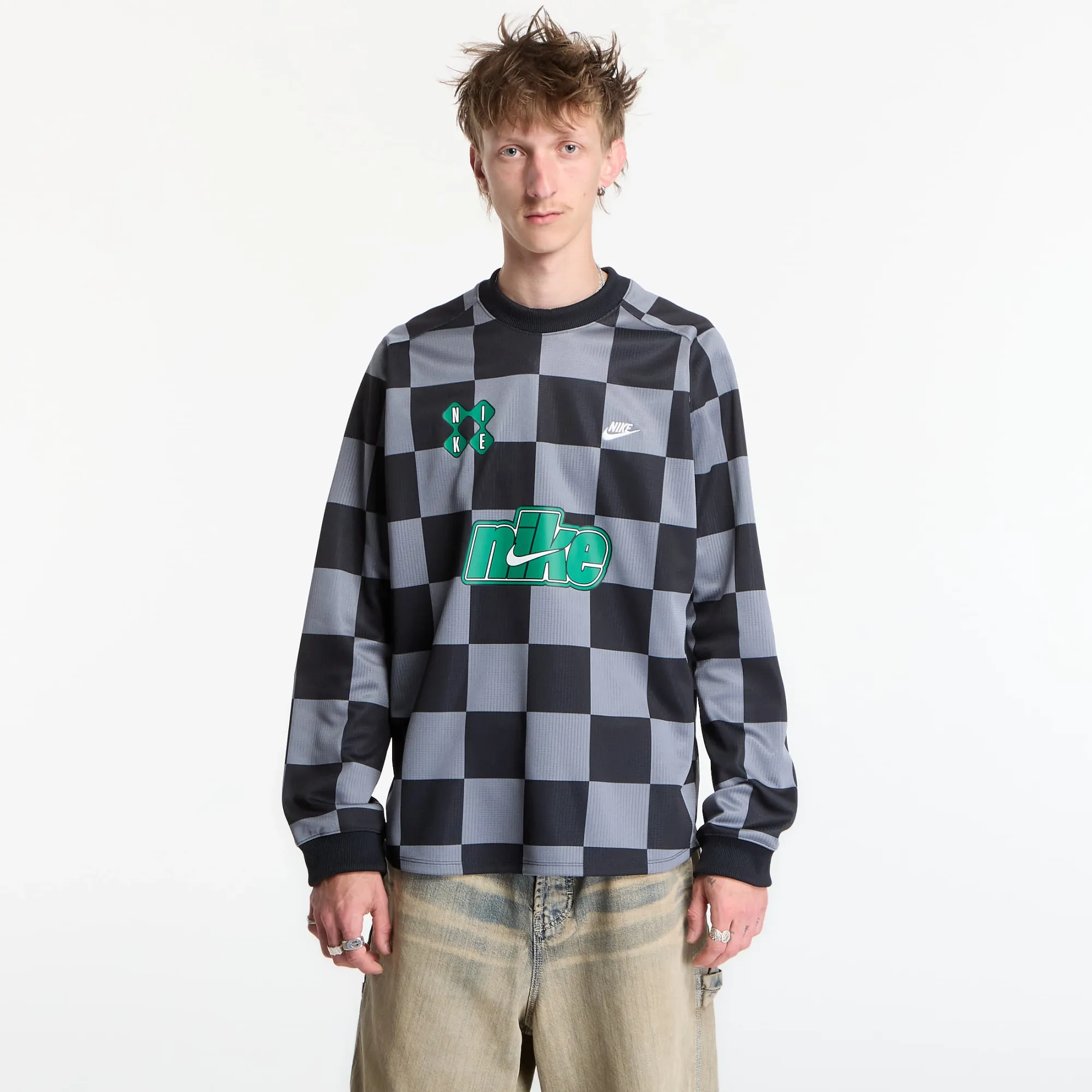 Nike Sportswear Club Men's Goalie Top Smoke Grey/ Black/ Malachite Xxl