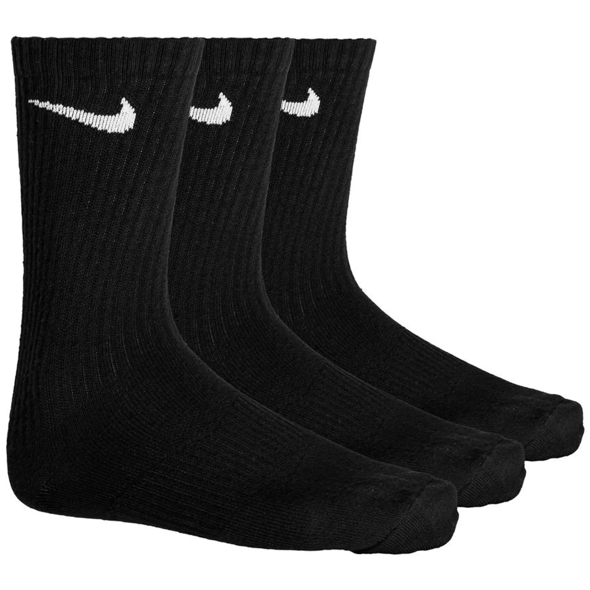 Nike Socks Performance Lightweight Crew 3-Pack - ['Black']