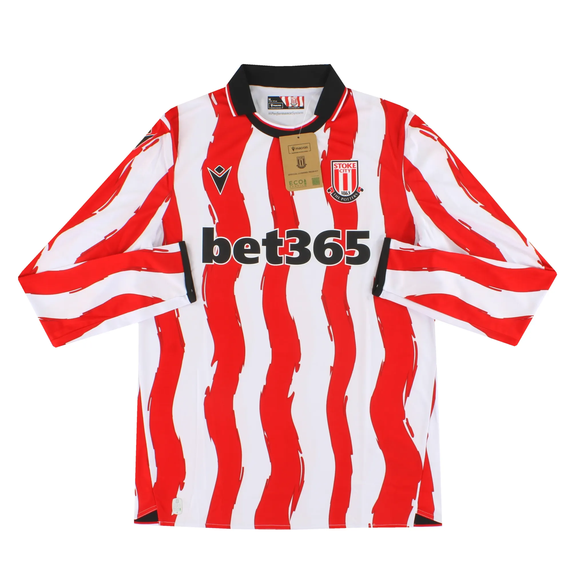 2025-26 Stoke City Macron Home Shirt L/S *BNIB* - Stoke City / BNIB