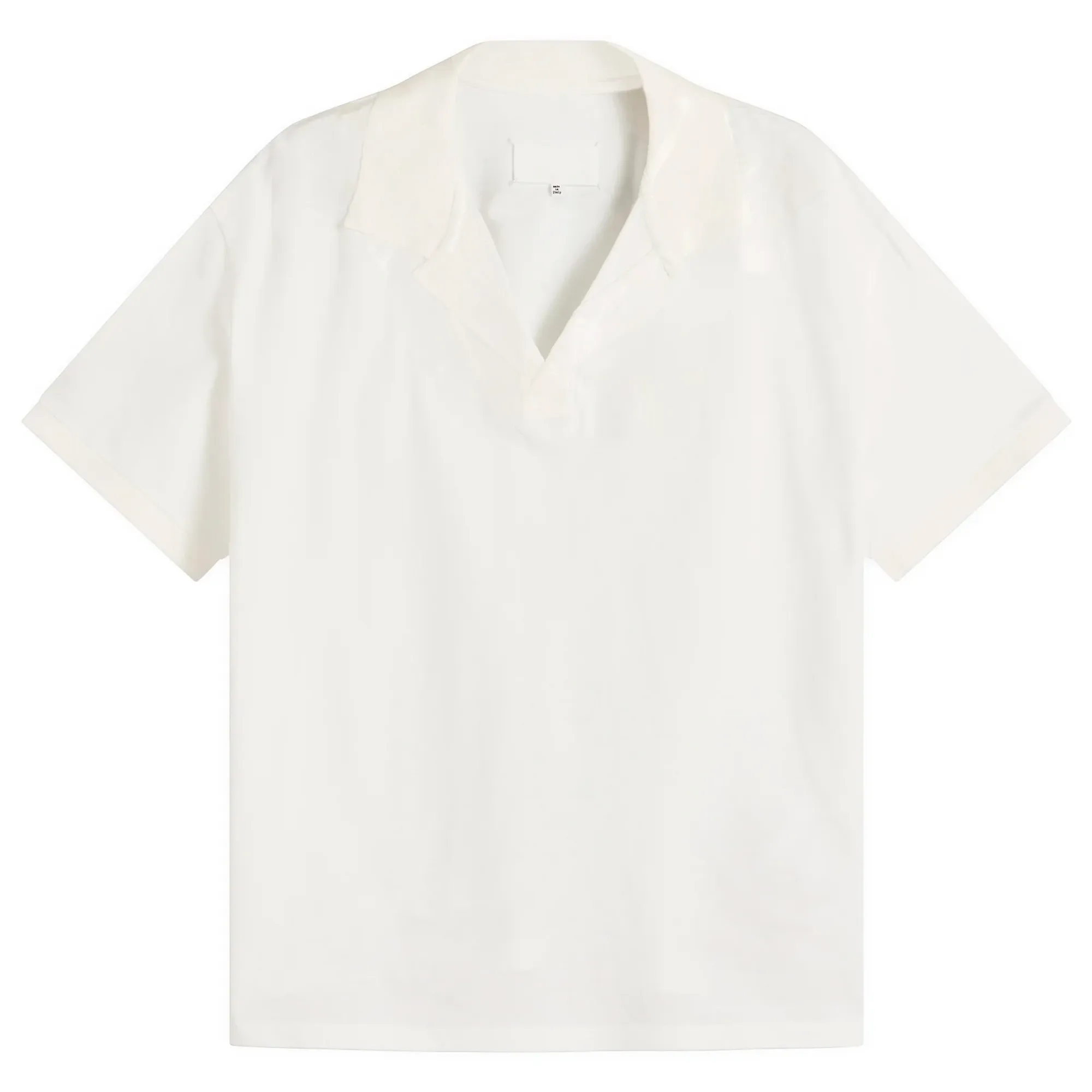 Maison Margiela Men's Taped Polo Shirt Off White
