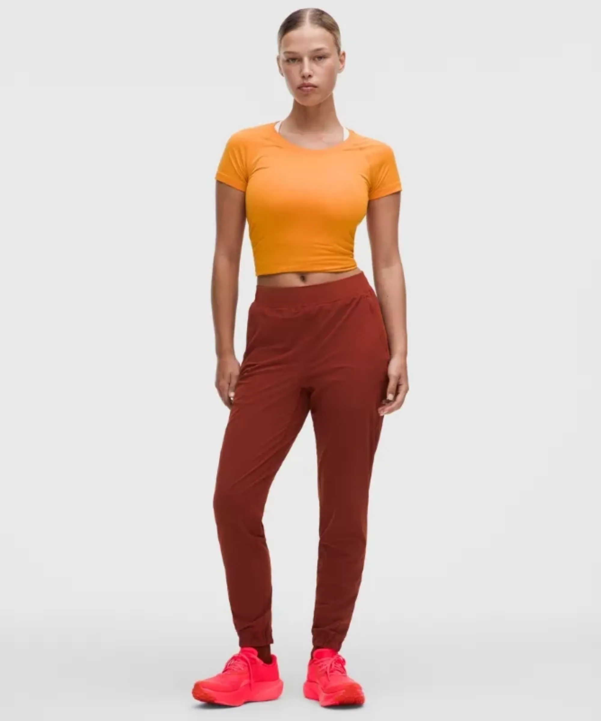 lululemon – Women's Adapted State High-Rise Joggers Regular – Color Red – Size 0