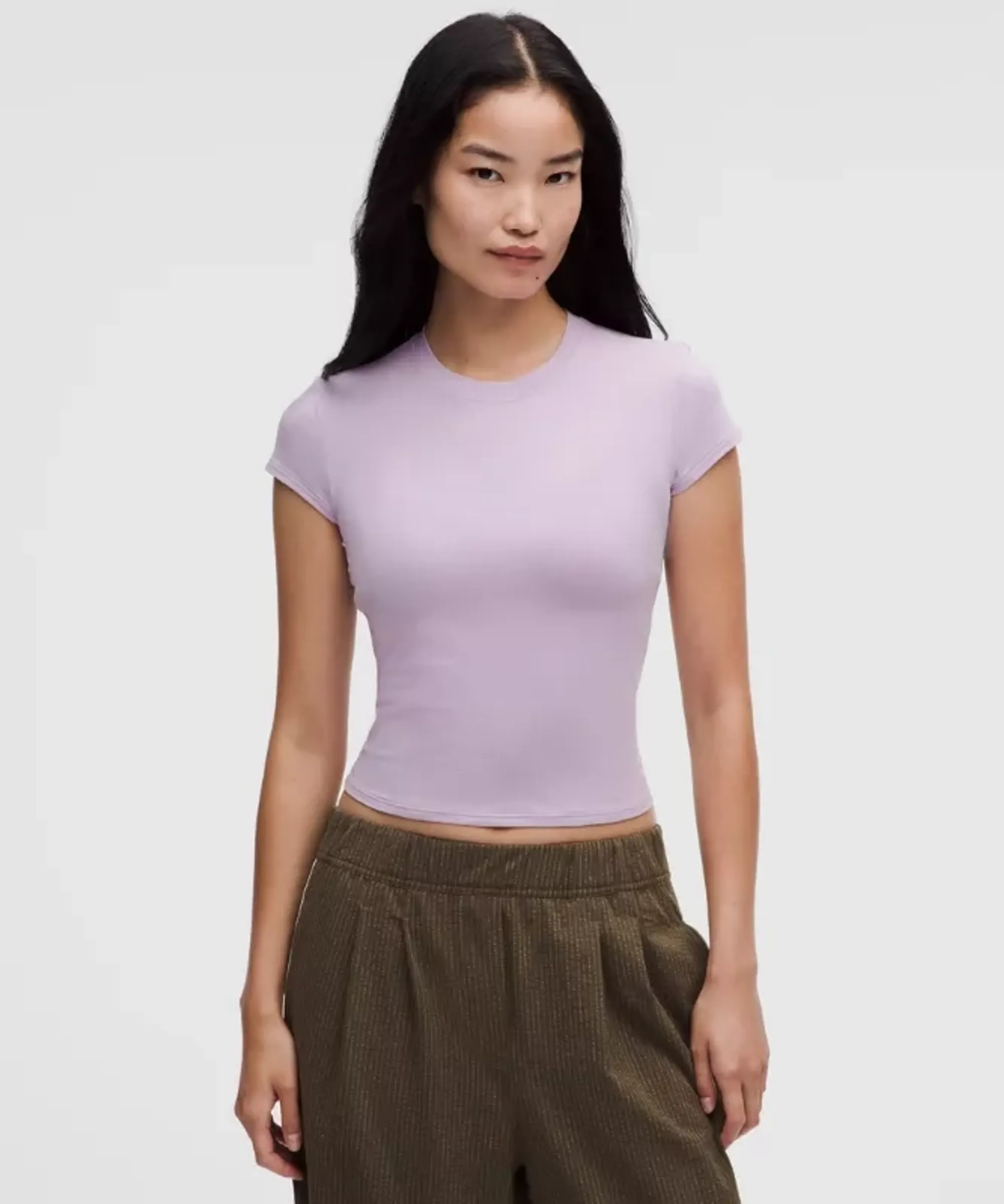 lululemon – Women's Organic Baby Tee – Color Purple – Size Small