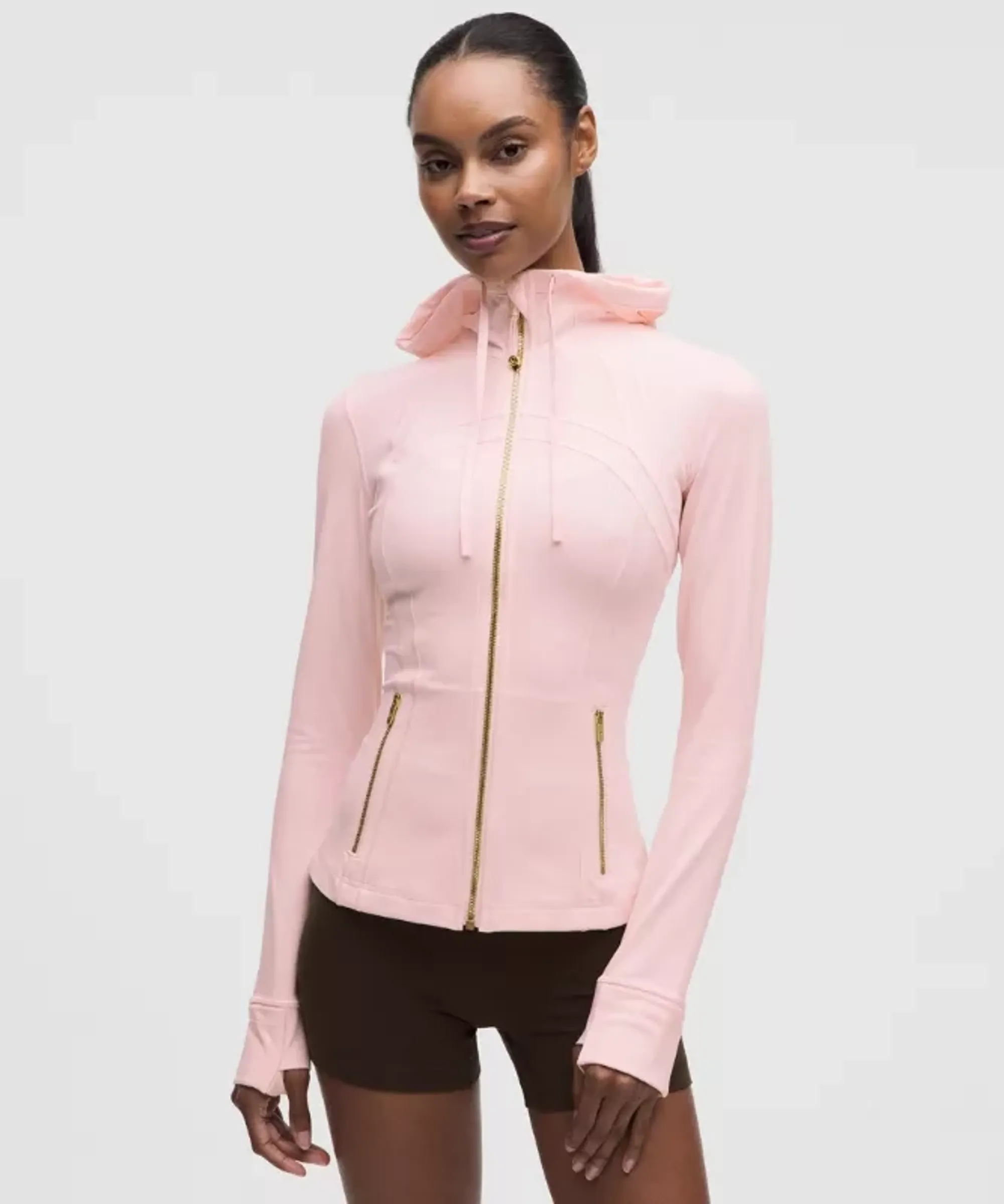 lululemon – Women's Define Hooded Jacket Nulu – Color Pink/Gold – Size 6