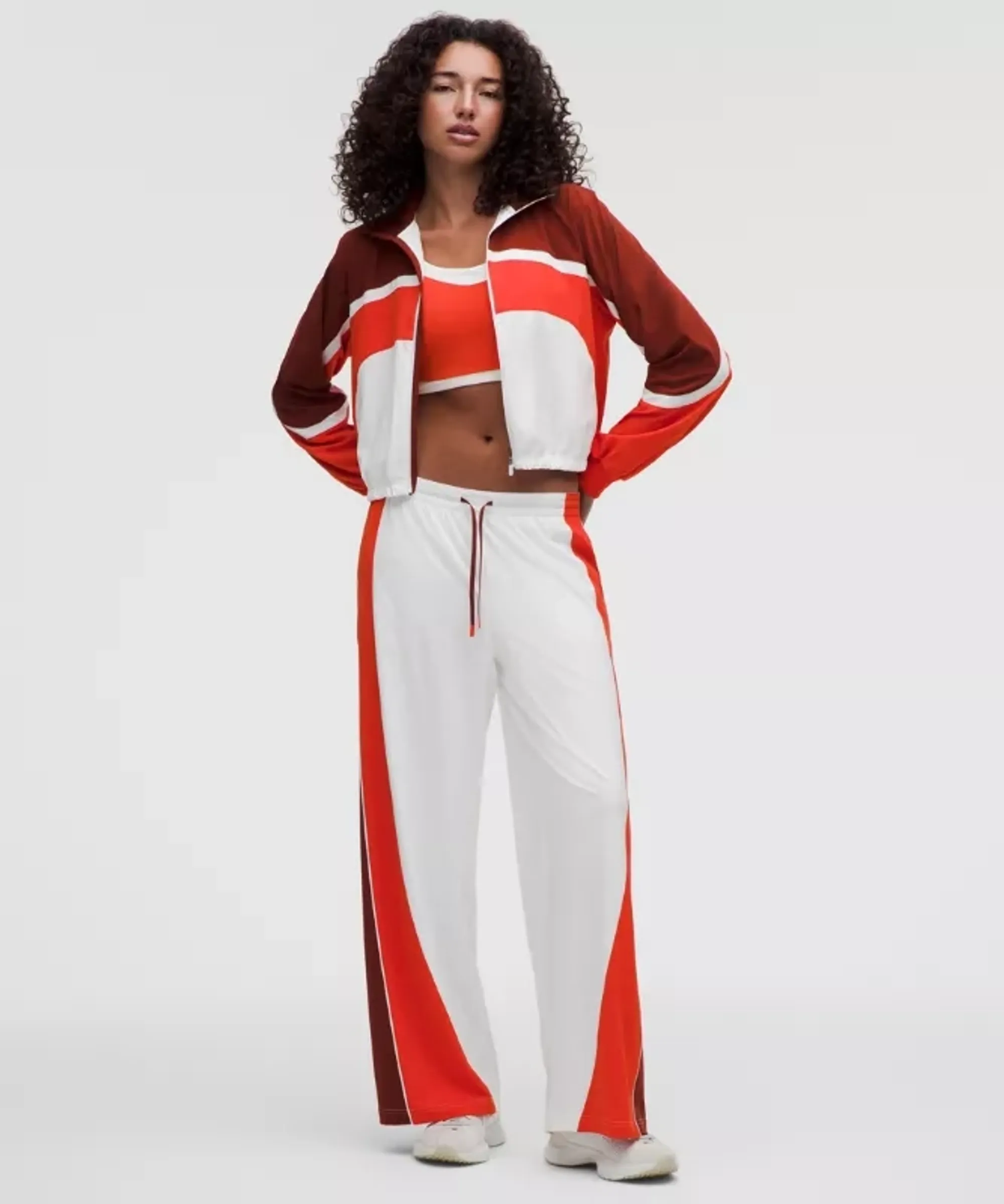 lululemon – Women's Court Champ UV-Protective High-Rise Tennis Pants – Color White/Red – Size 2XS