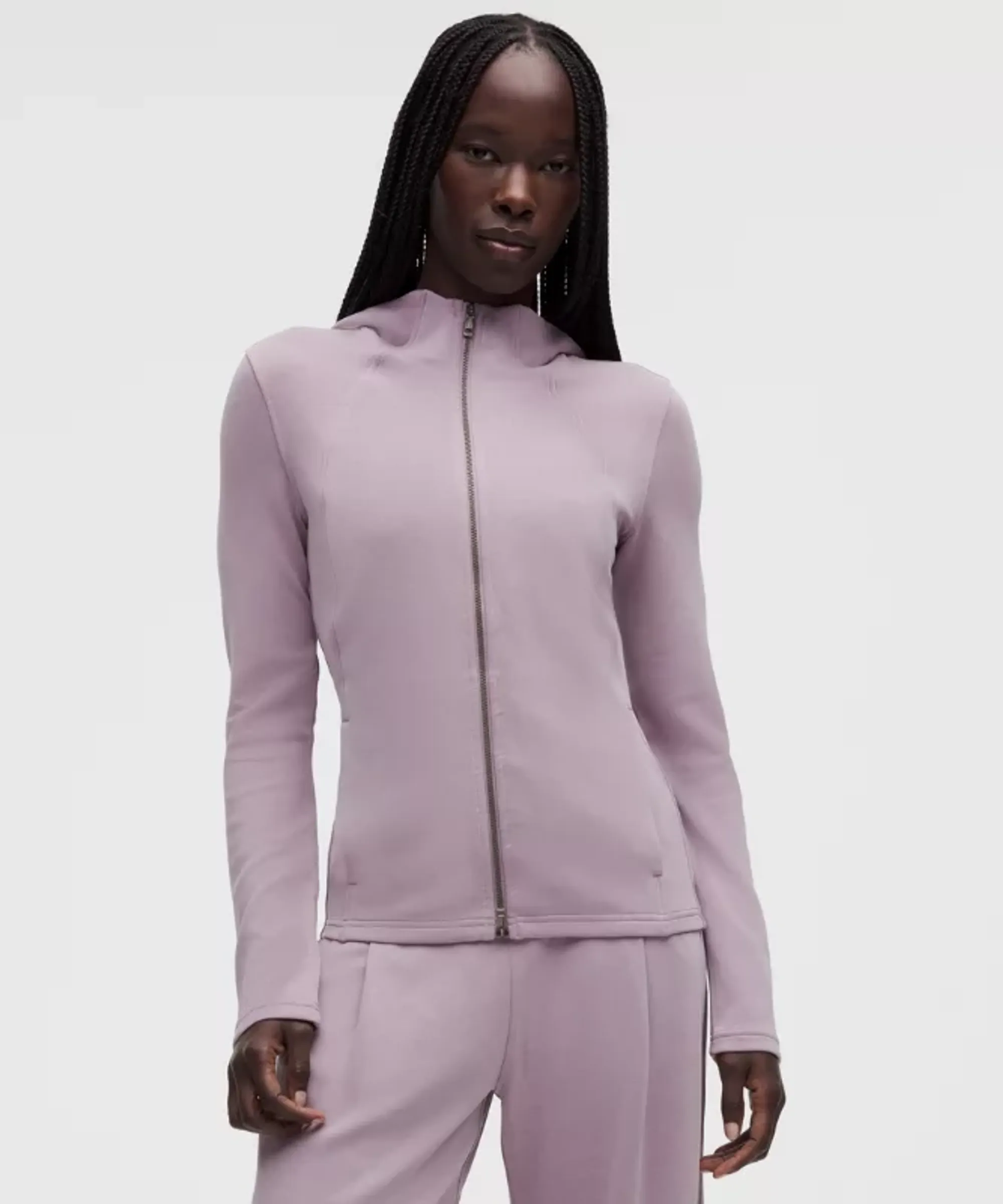 lululemon – Women's Lightweight Softstreme Full-Zip Hoodie – Color Purple/Pastel – Size Small