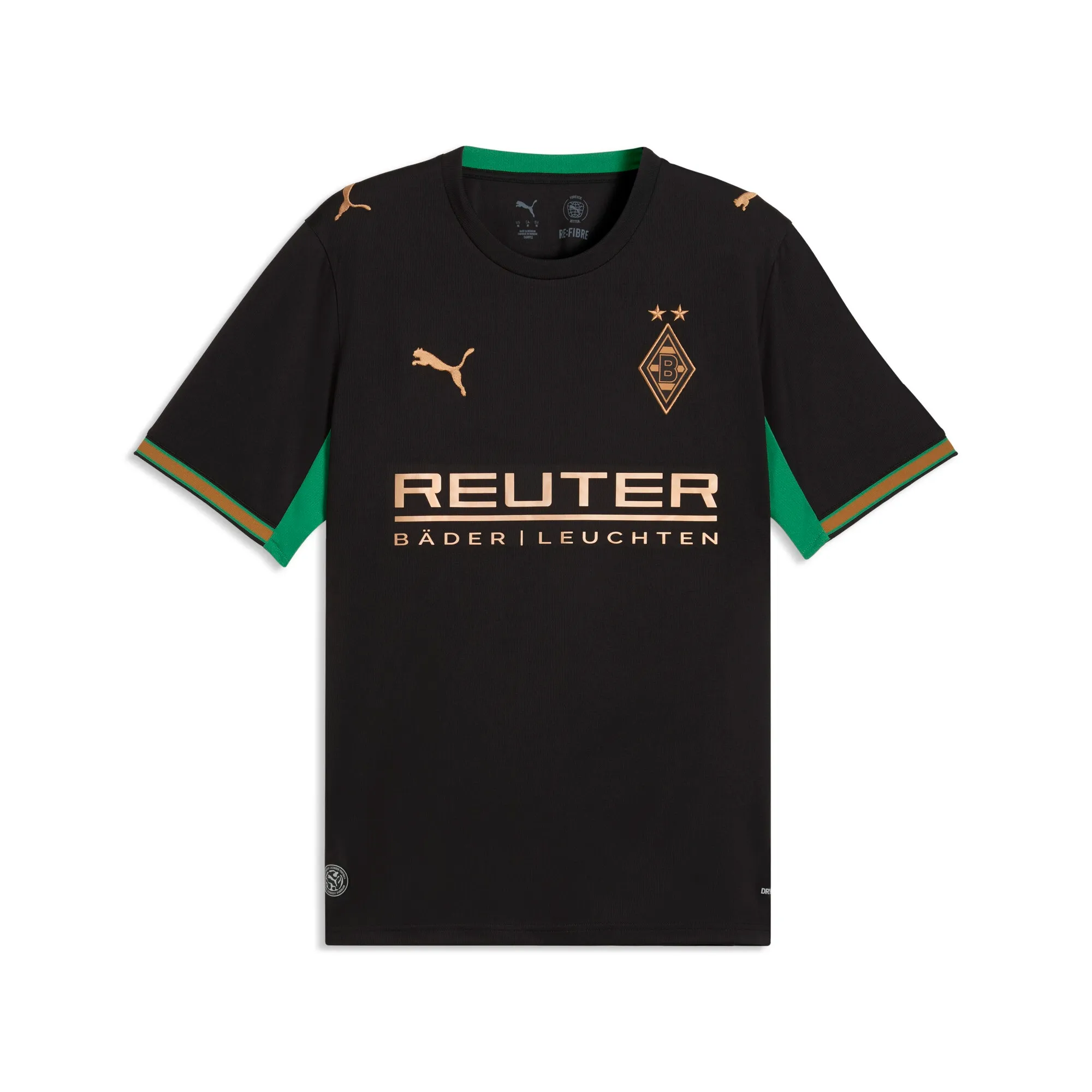 PUMA Borussia MÃ¶nchengladbach 26/27 Away Jersey Men in Black | Size 3XL