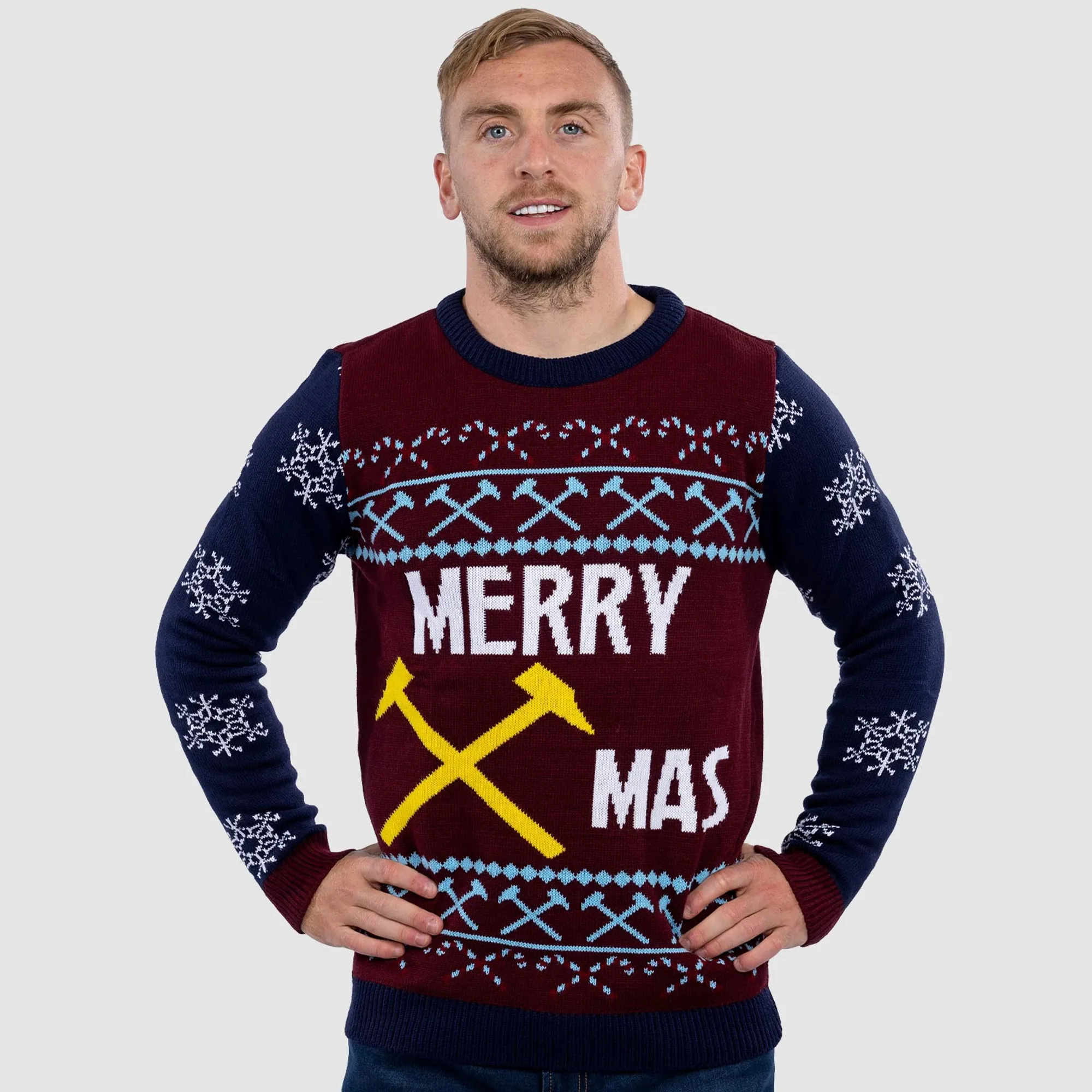 West Ham Adults Merry Xmas Christmas Jumper