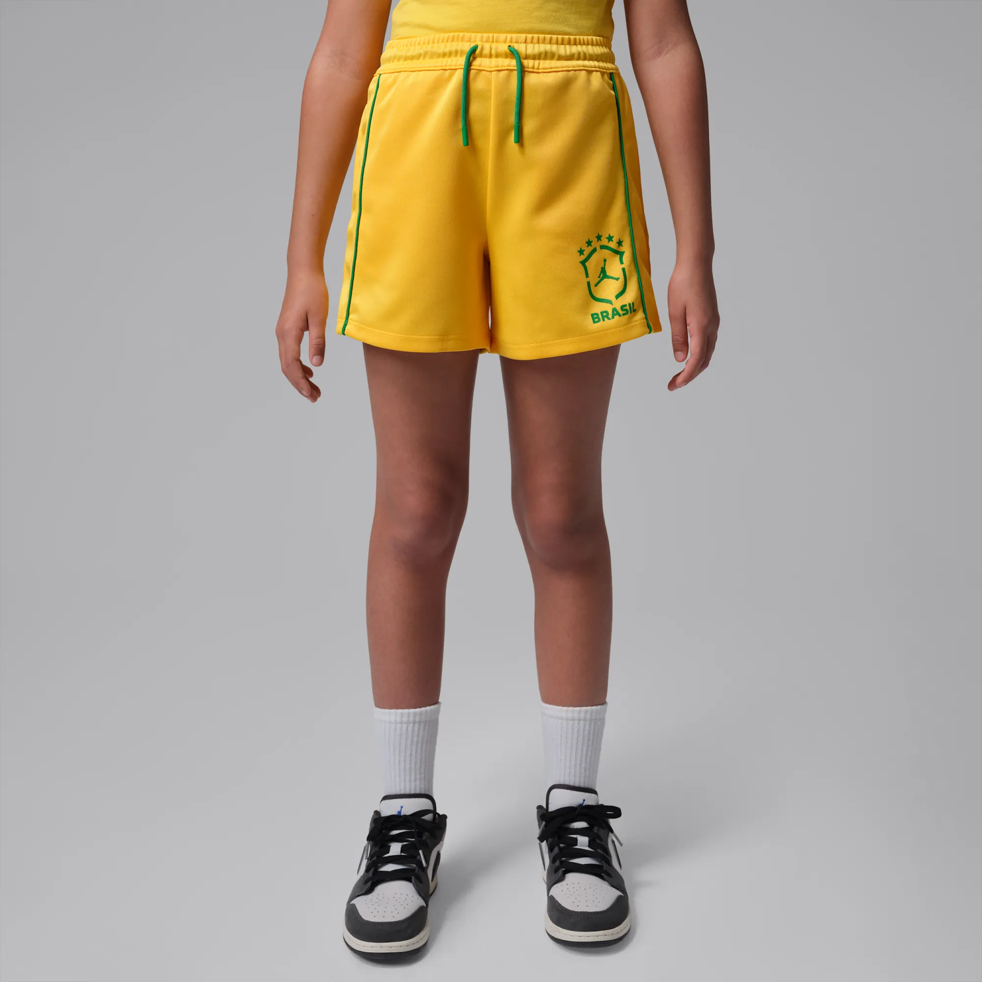 Nike Jordan Older Kids' P6 Brazil Retro Knit Shorts - Yellow