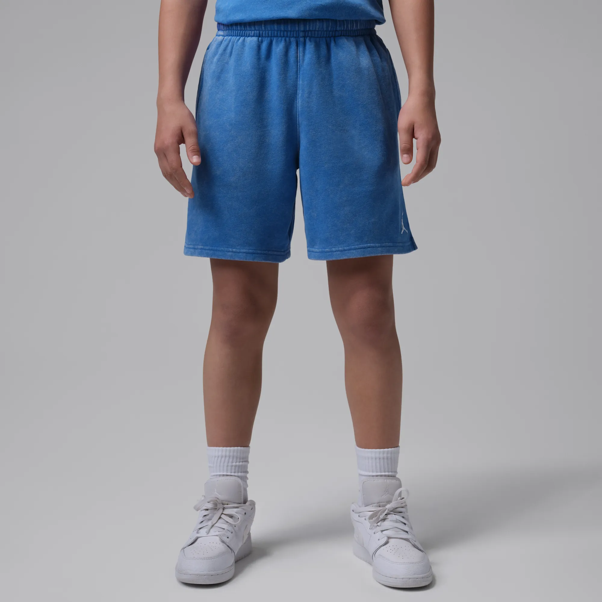 Nike Jordan Older Kids' Brooklyn Washed French Terry Shorts - Blue