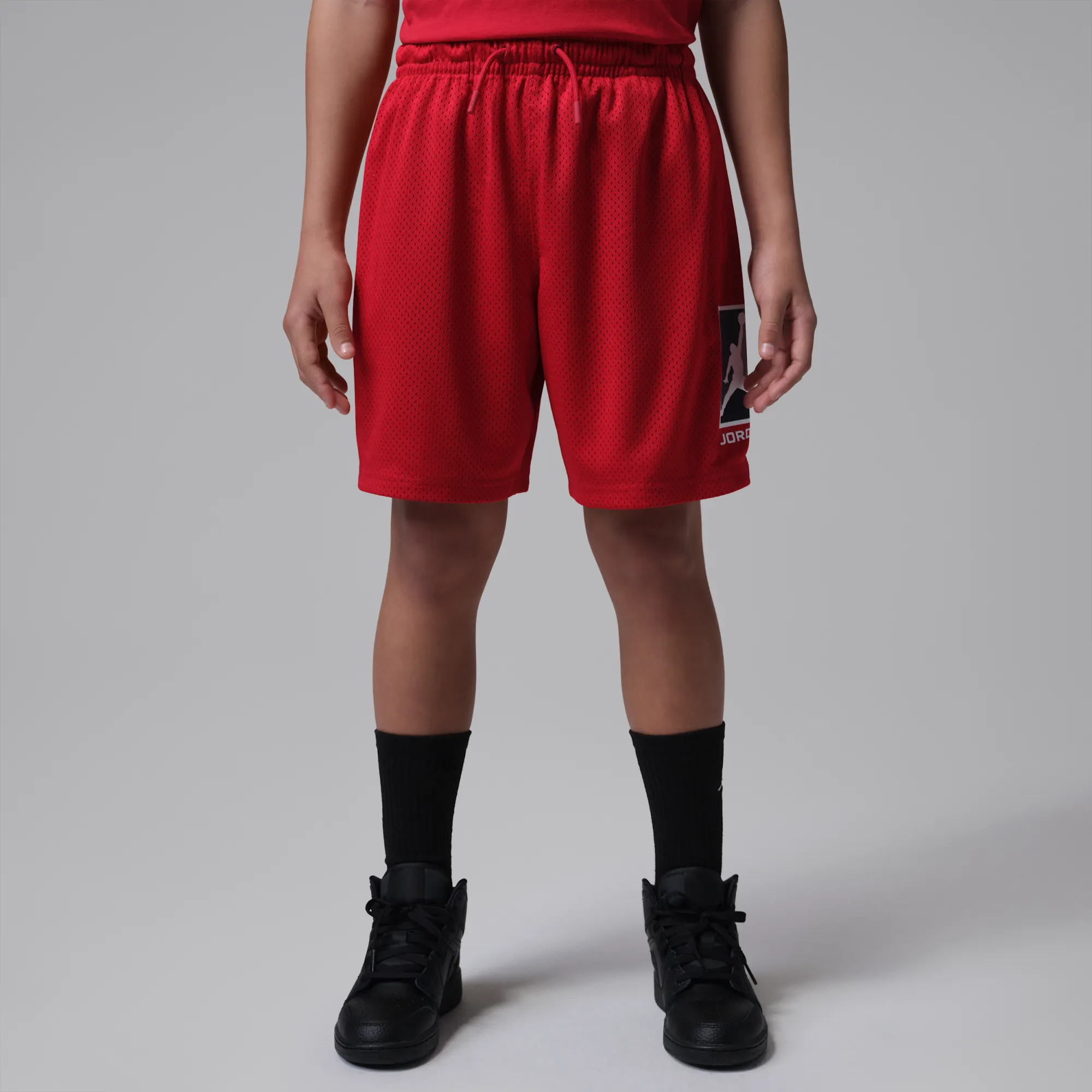 Nike Jordan Older Kids' Brooklyn Baseline Mesh Shorts - Red