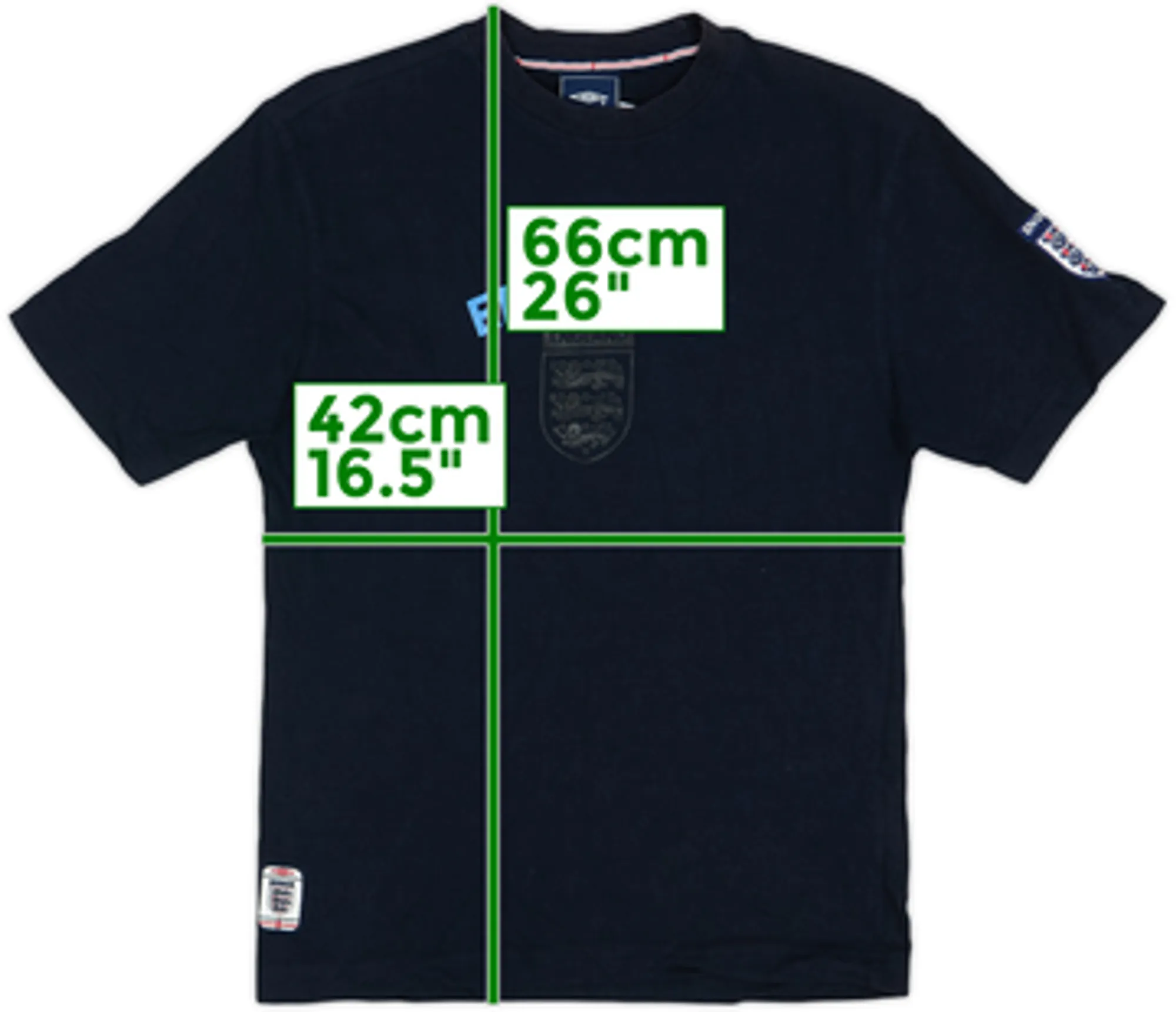 2004-05 England Umbro Cotton Tee - 9/10 - (XS)