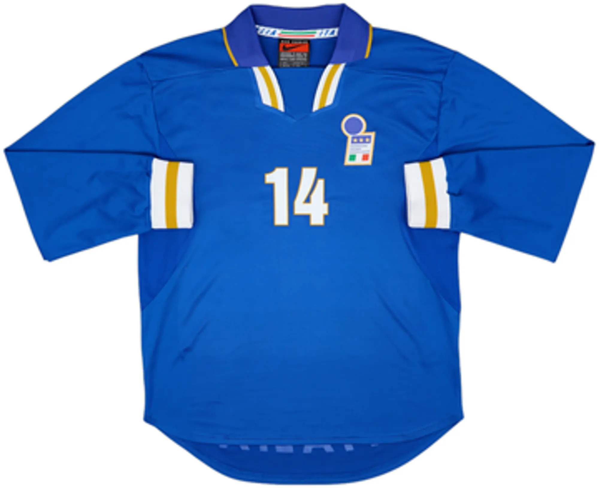 1996-97 Italy Player Issue Home L/S Shirt Del Piero #14 - 9/10 - (L)