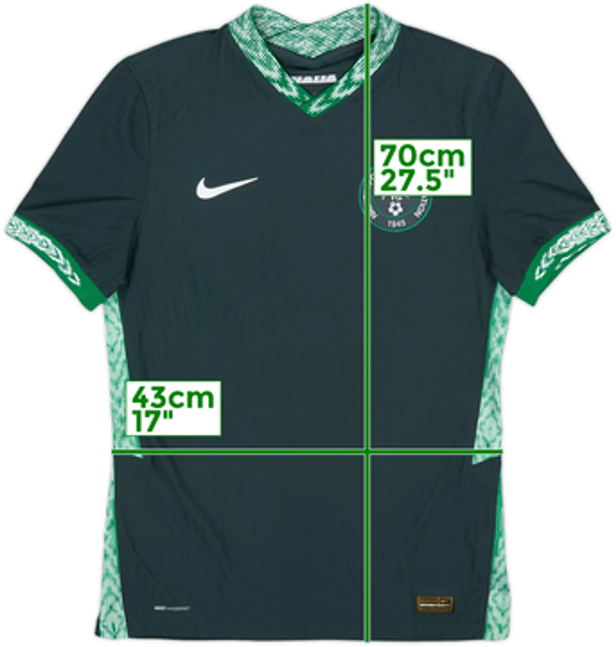 2020-21 Nigeria Authentic Away Shirt - 9/10 - (S)