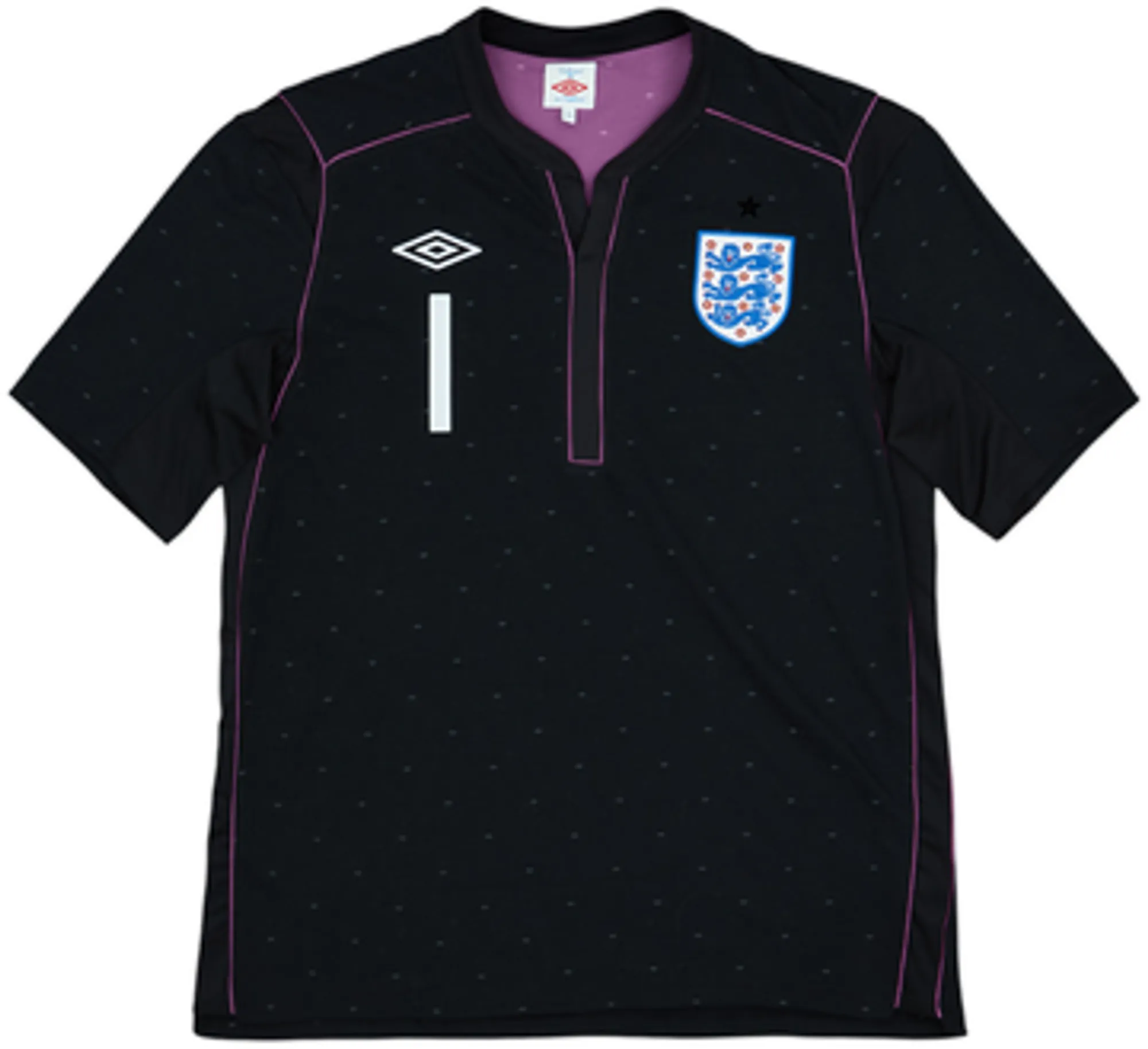 2010-11 England GK S/S Shirt Hart #1 - 7/10 - (L)