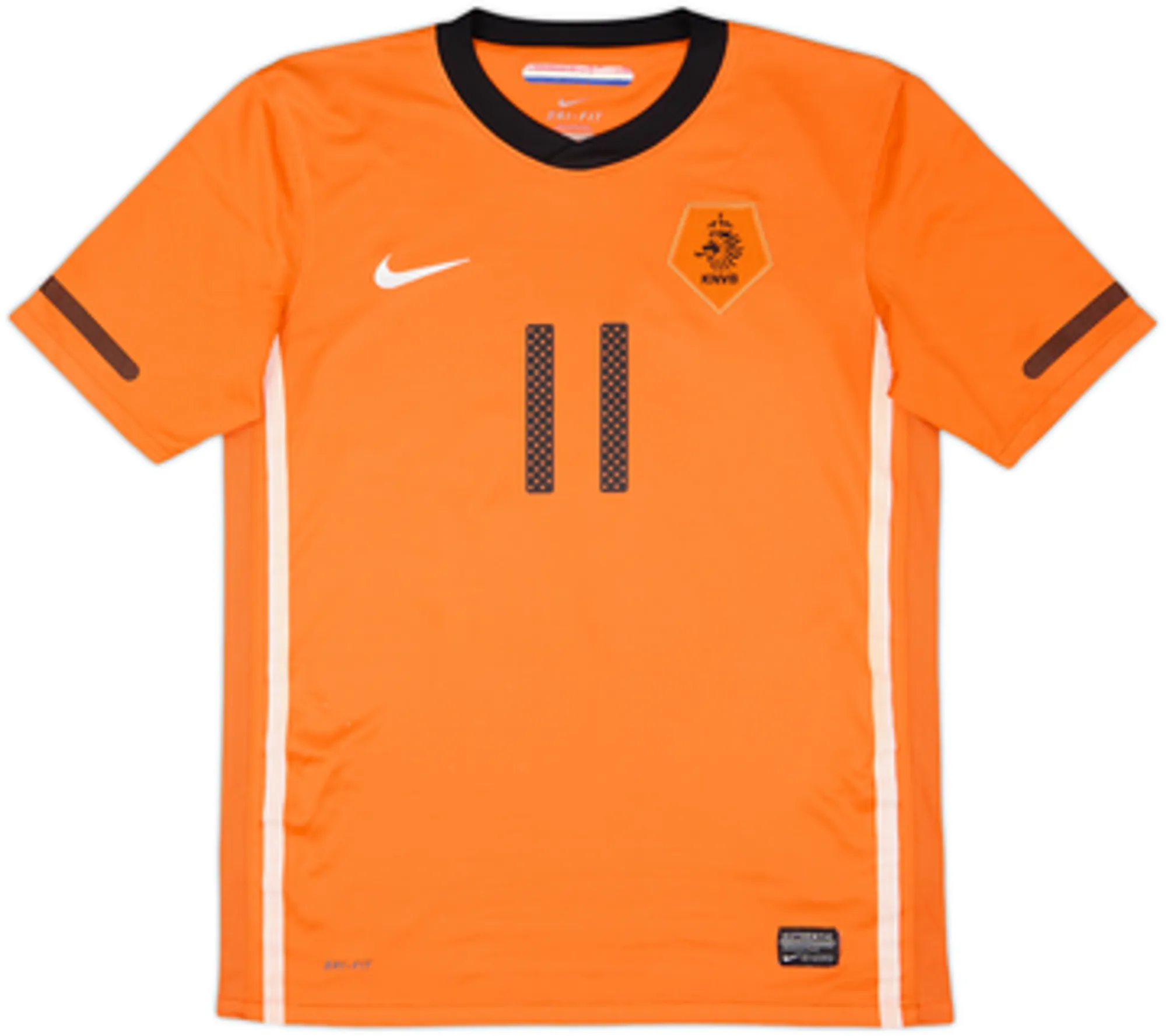 2010-11 Netherlands Home Shirt Robben #11 - 8/10 - (XL.Boys)