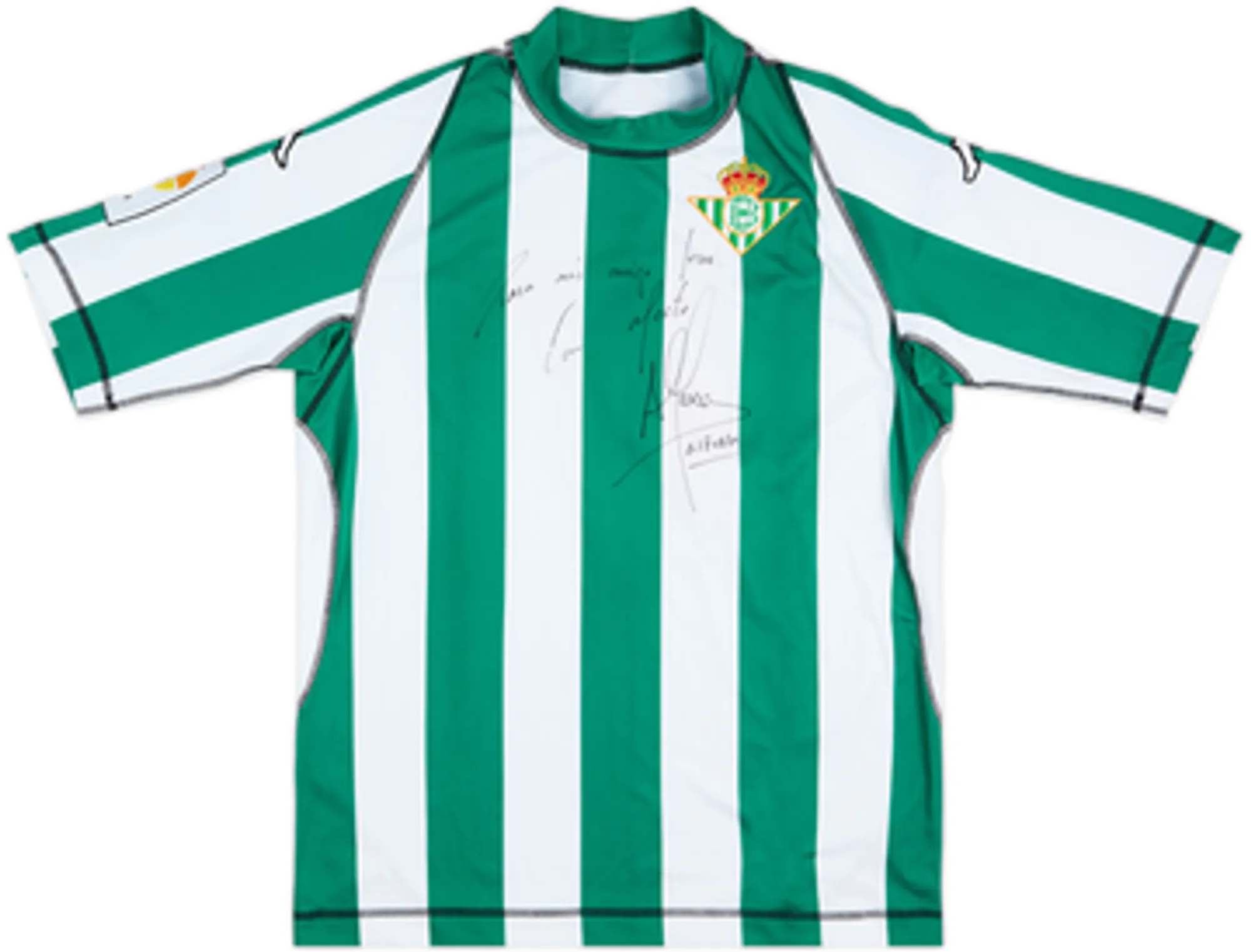 2003-04 Real Betis Signed Home Shirt Alfonso #21 - 8/10 - (XL)