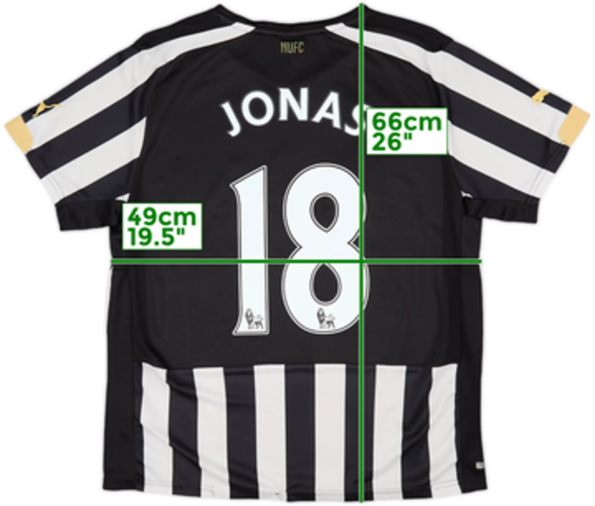 2014-15 Newcastle Home Shirt Jonas #18 - 4/10 - (S)