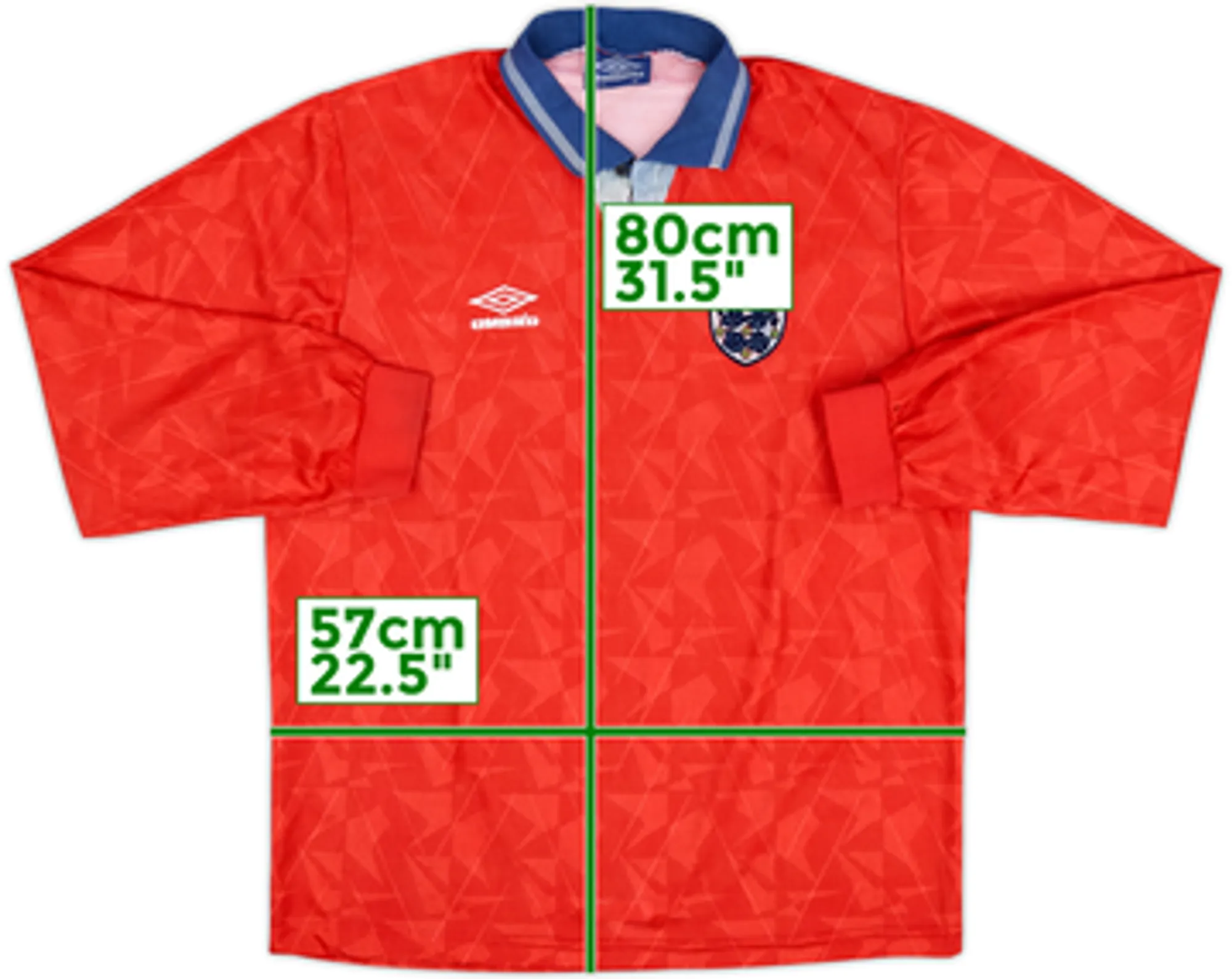 1990-93 England Away L/S Shirt - 7/10 - (XL)