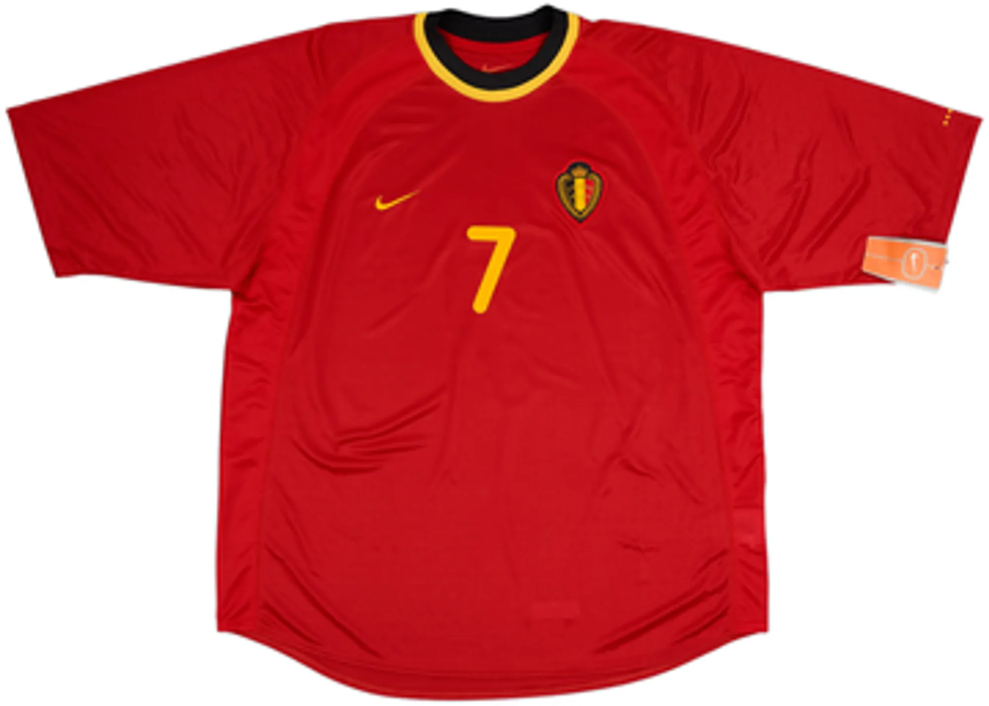 2000-02 Belgium Home Shirt Wilmots #7 (XL)