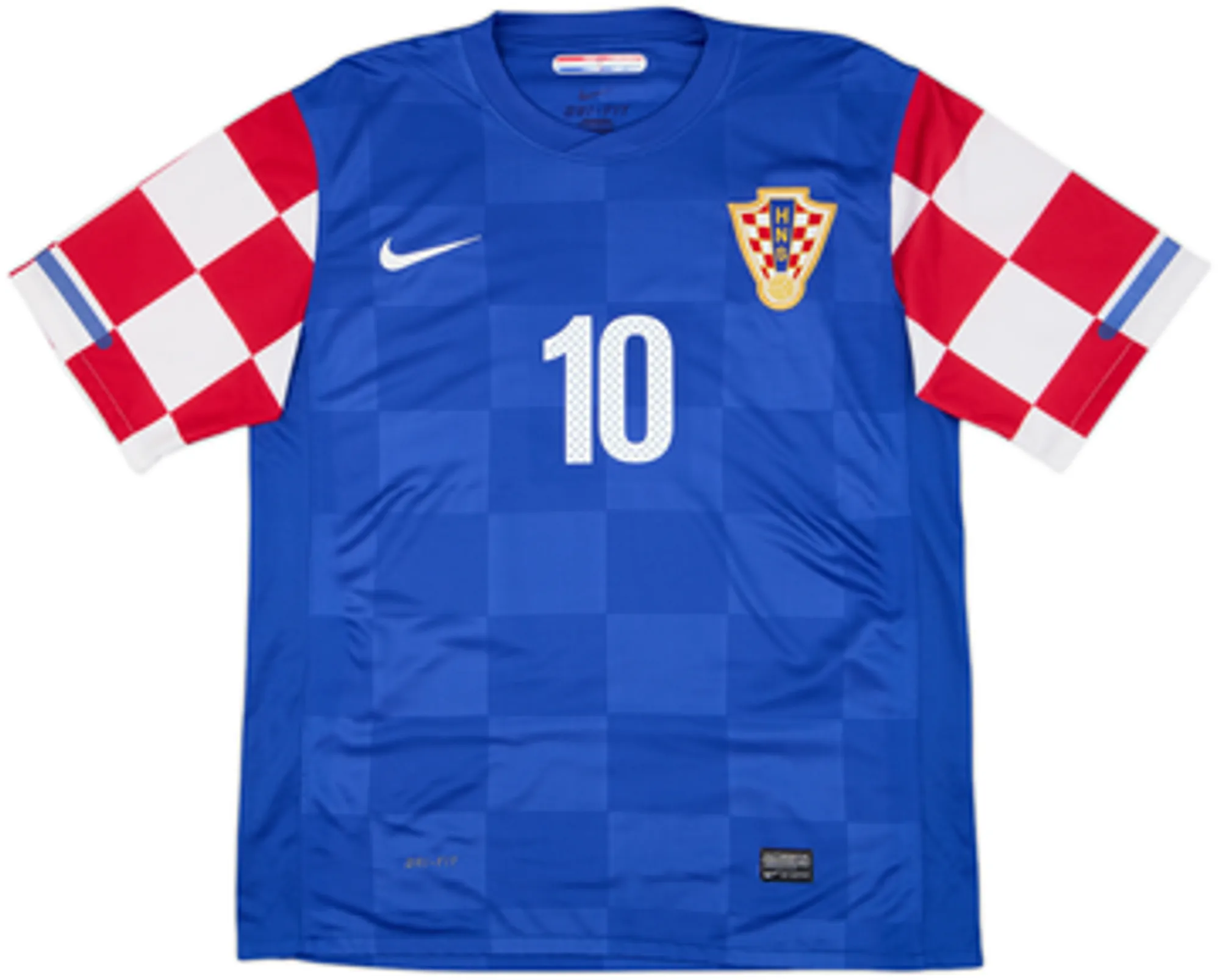 2010-12 Croatia Away Shirt Modric #10 - 9/10 - (M)