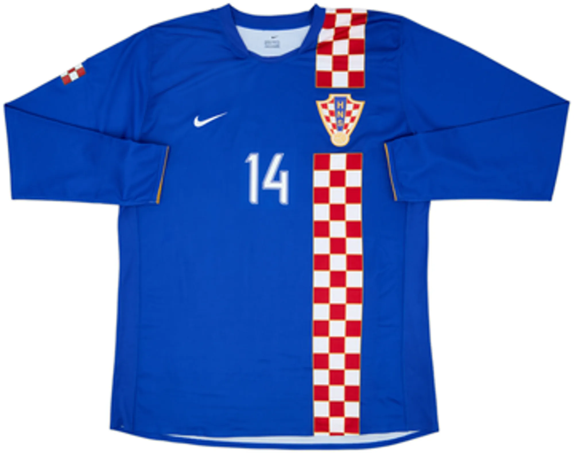2006-08 Croatia Player Issue Away L/S Shirt Modric #14 - 8/10 - (XXL)