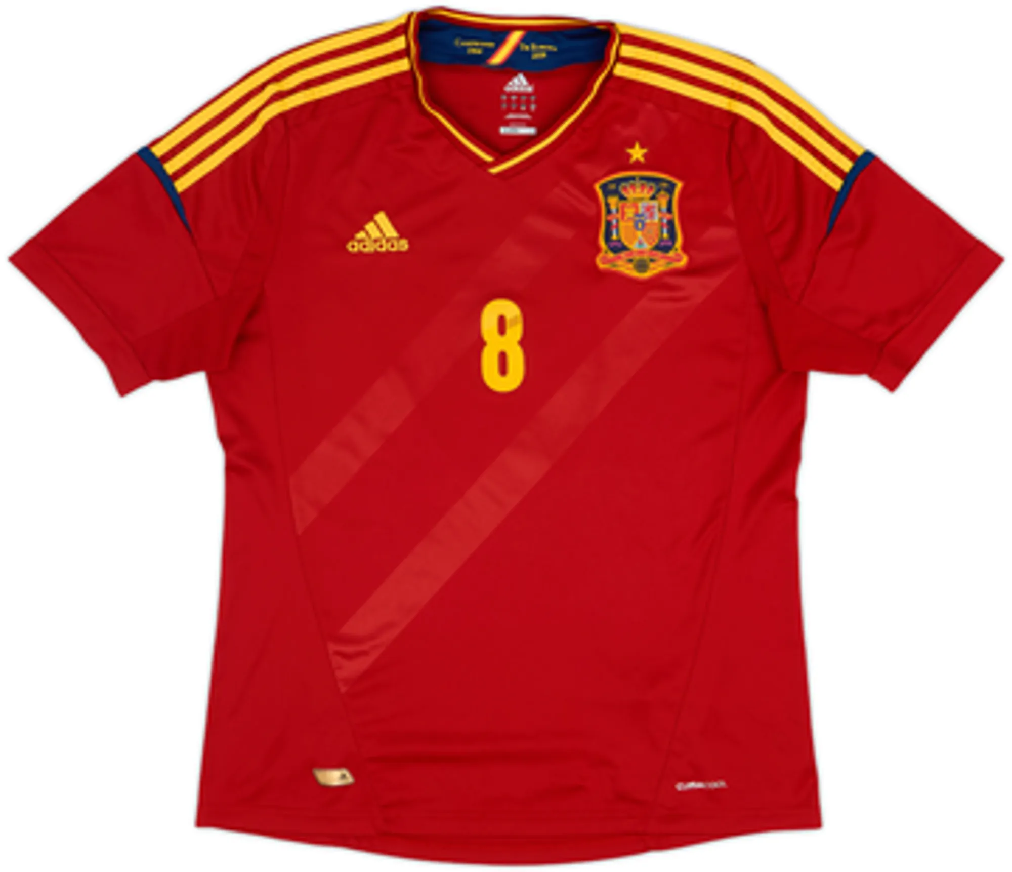 2011-12 Spain Home Shirt Xavi #8 - 8/10 - (L)
